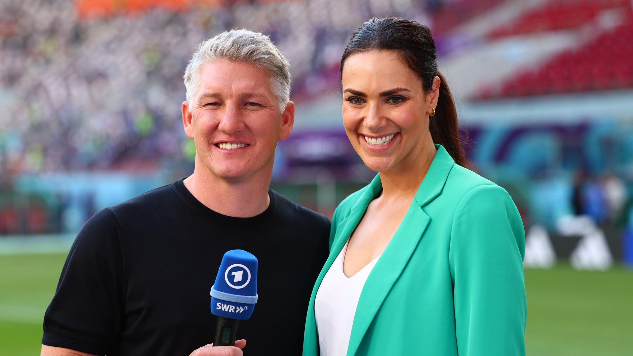 Bastian Schweinsteiger und Esther Sedlaczek