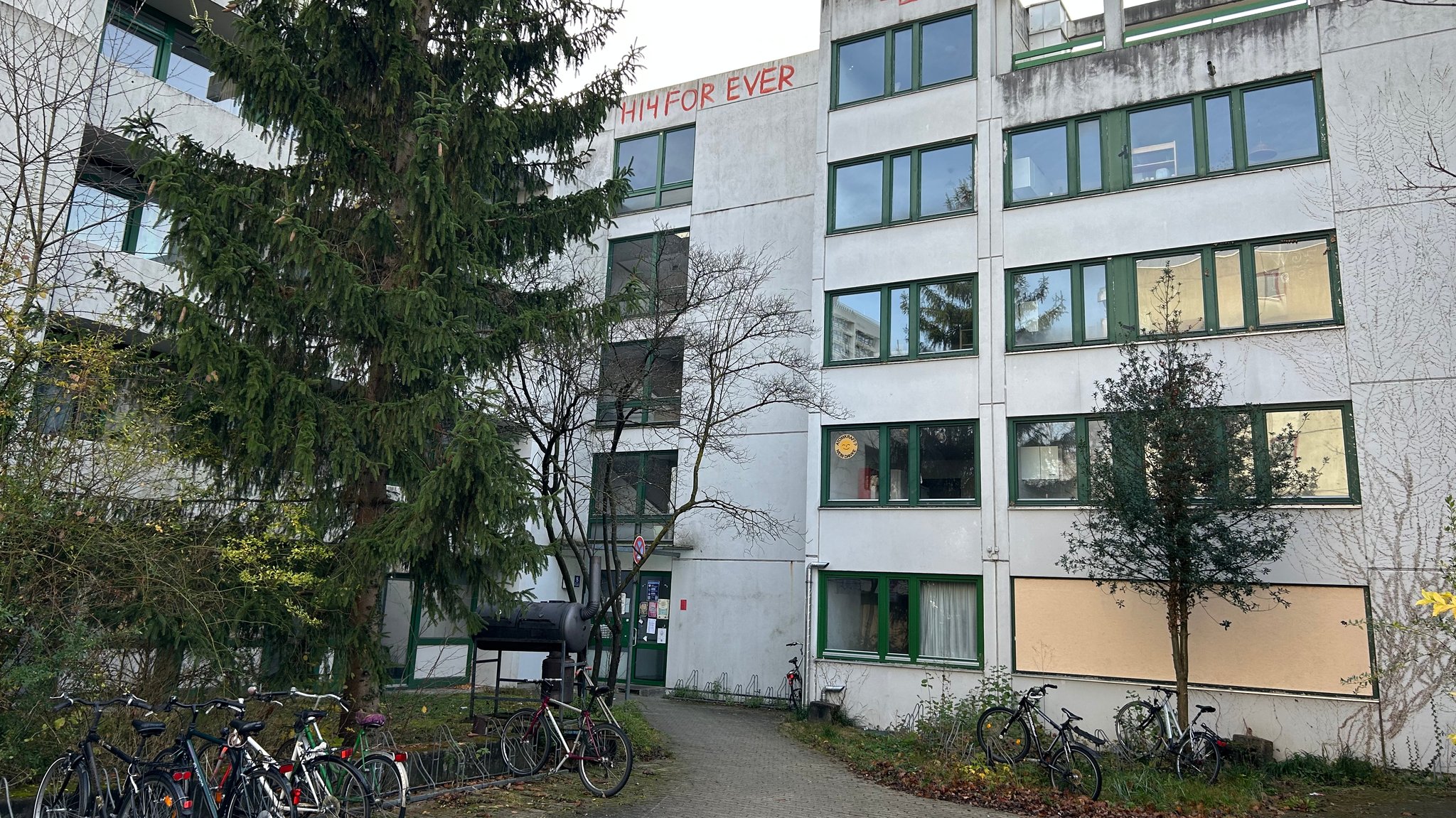 Haus 14 in der Münchner Studentenstadt. 