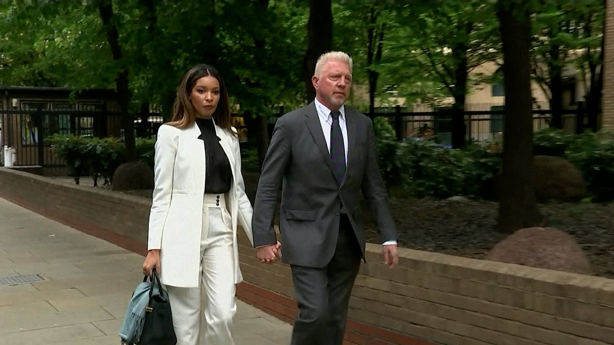 Boris Becker mit seiner Partnerin Lilian De Carvalho.