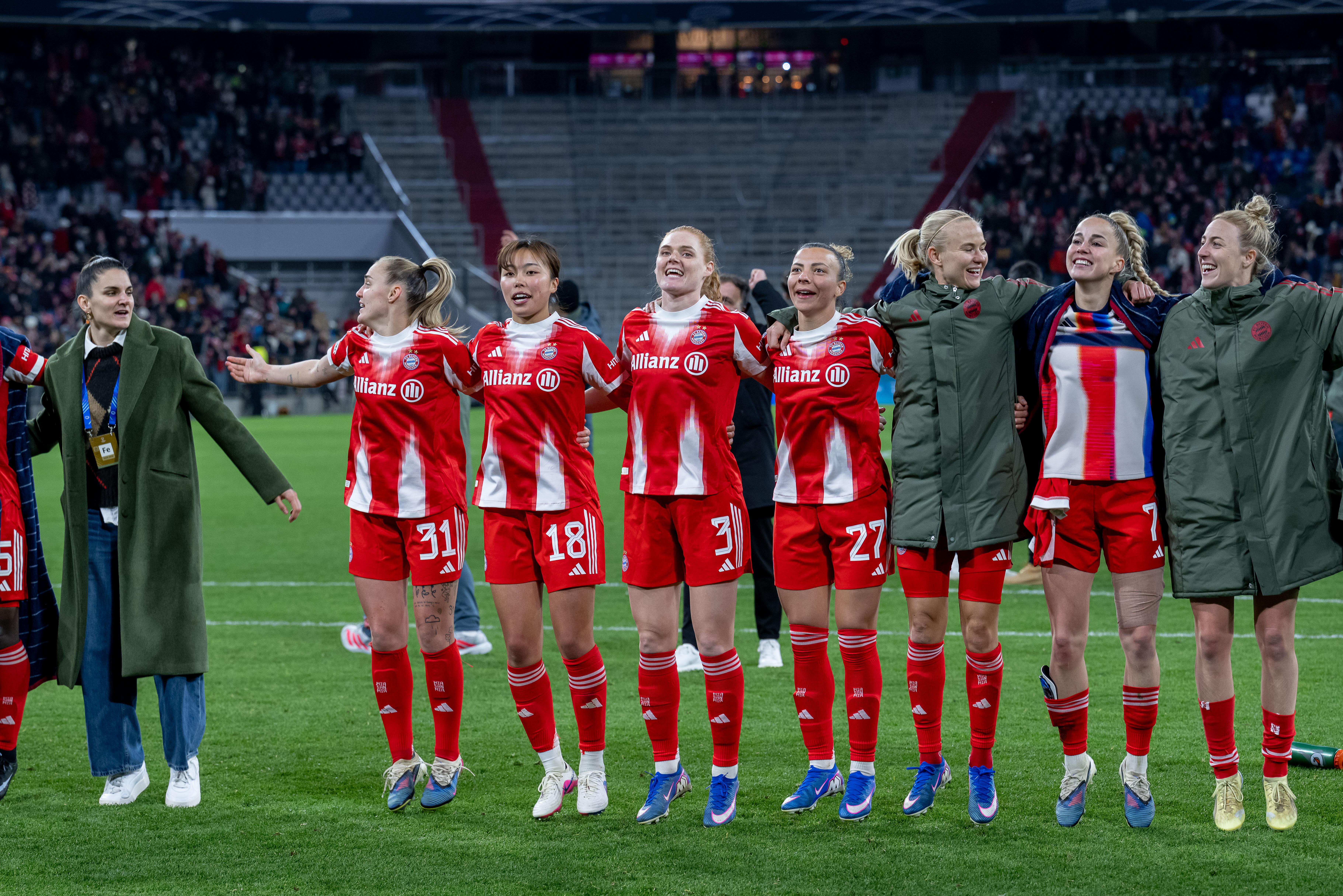 Die Frauen des FC Bayern stehen im Champions-League-Halbfinale