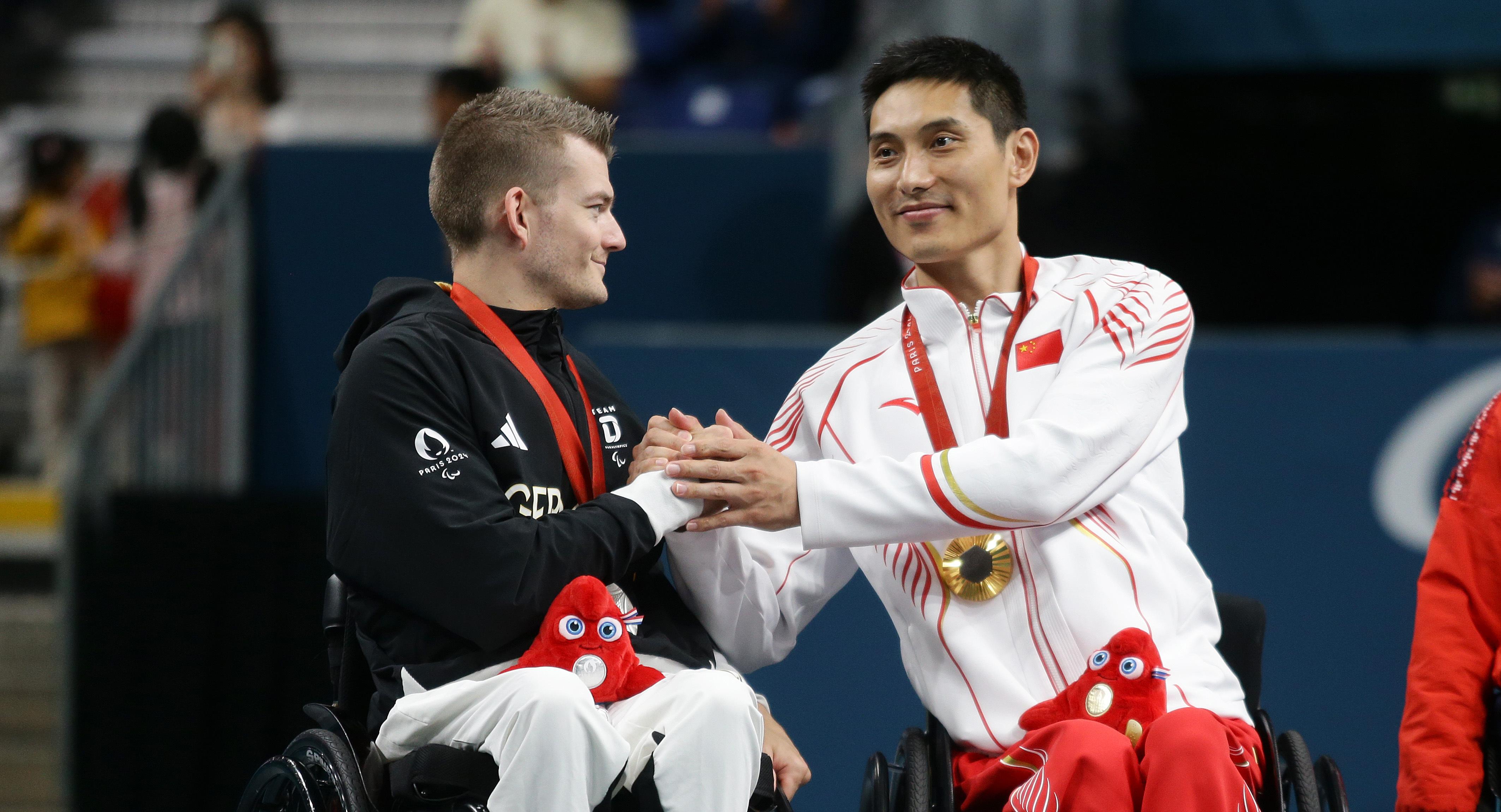 Thomas Schmidberger und Panfeng Feng