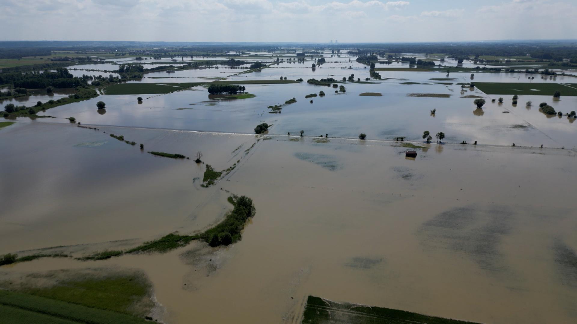Anfang Juni hat sich das Donauhochwasser als "Riedstrom" über die Felder in den Landkreisen Dillingen und Donau-Ries ergossen.