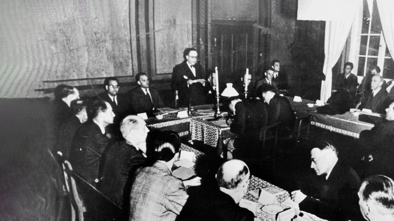 Aufnahme vom Verfassungskonvent vor 75 Jahren