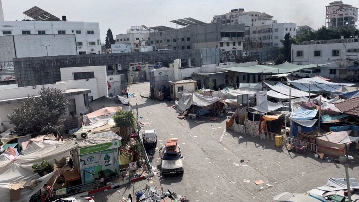 16.11.2023: Flüchtlinge rund um das Al-Schifa-Krankenhauses in Gaza-Stadt 