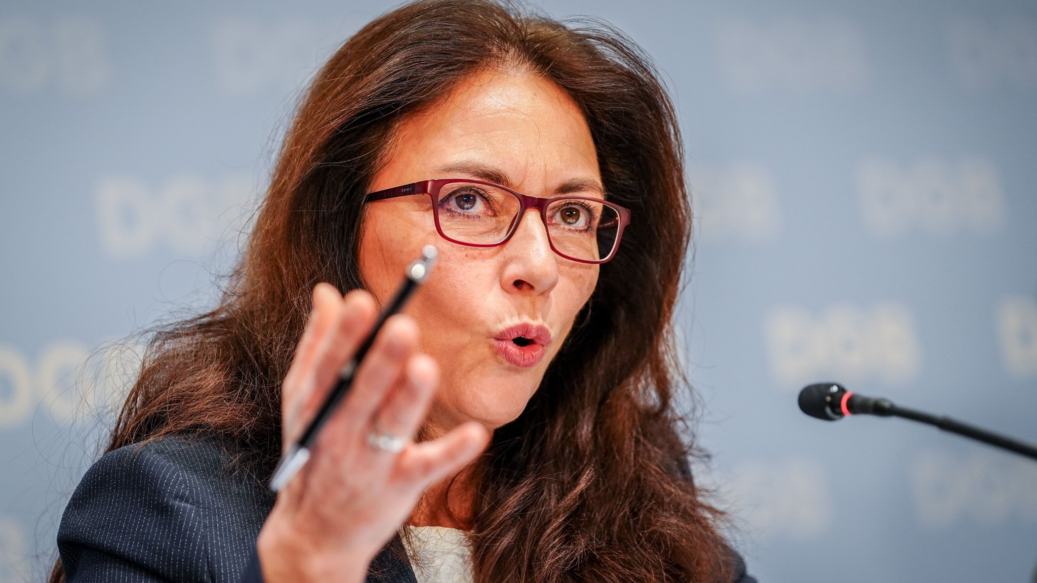 Die Bundesvorsitzende des Deutschen Gewerkschaftsbundes (DGB): Yasmin Fahimi.