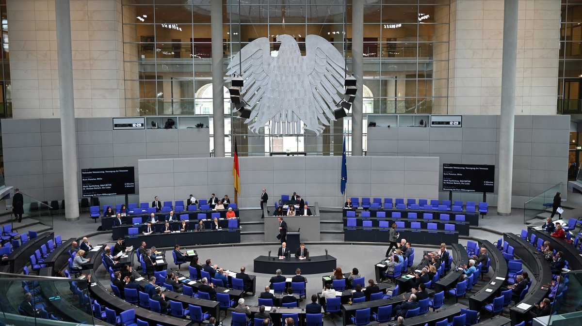 Bundestagsplenum am 25.04.2024.
