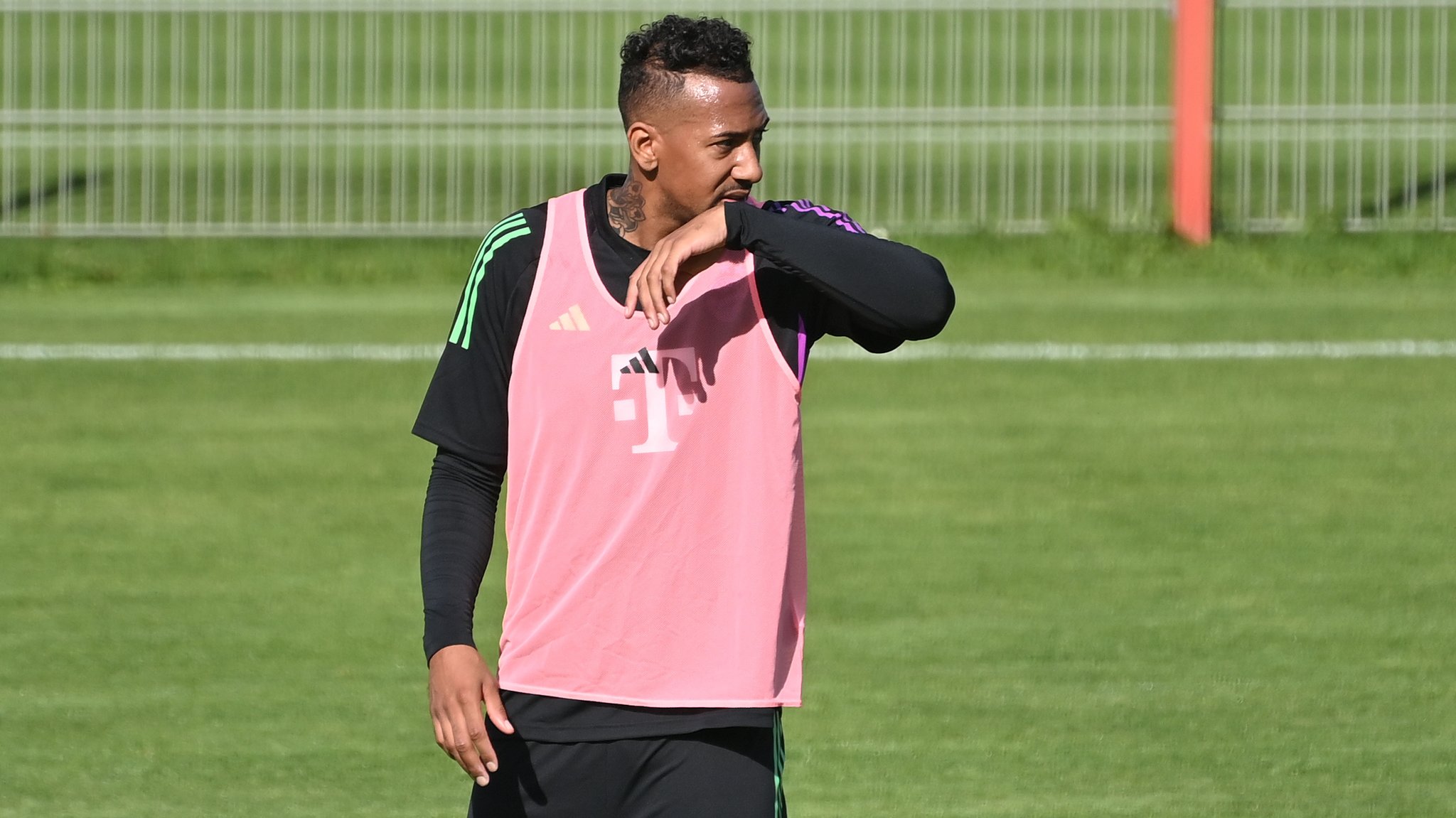 Jérôme Boateng beim FC-Bayern-Training am 2. Oktober