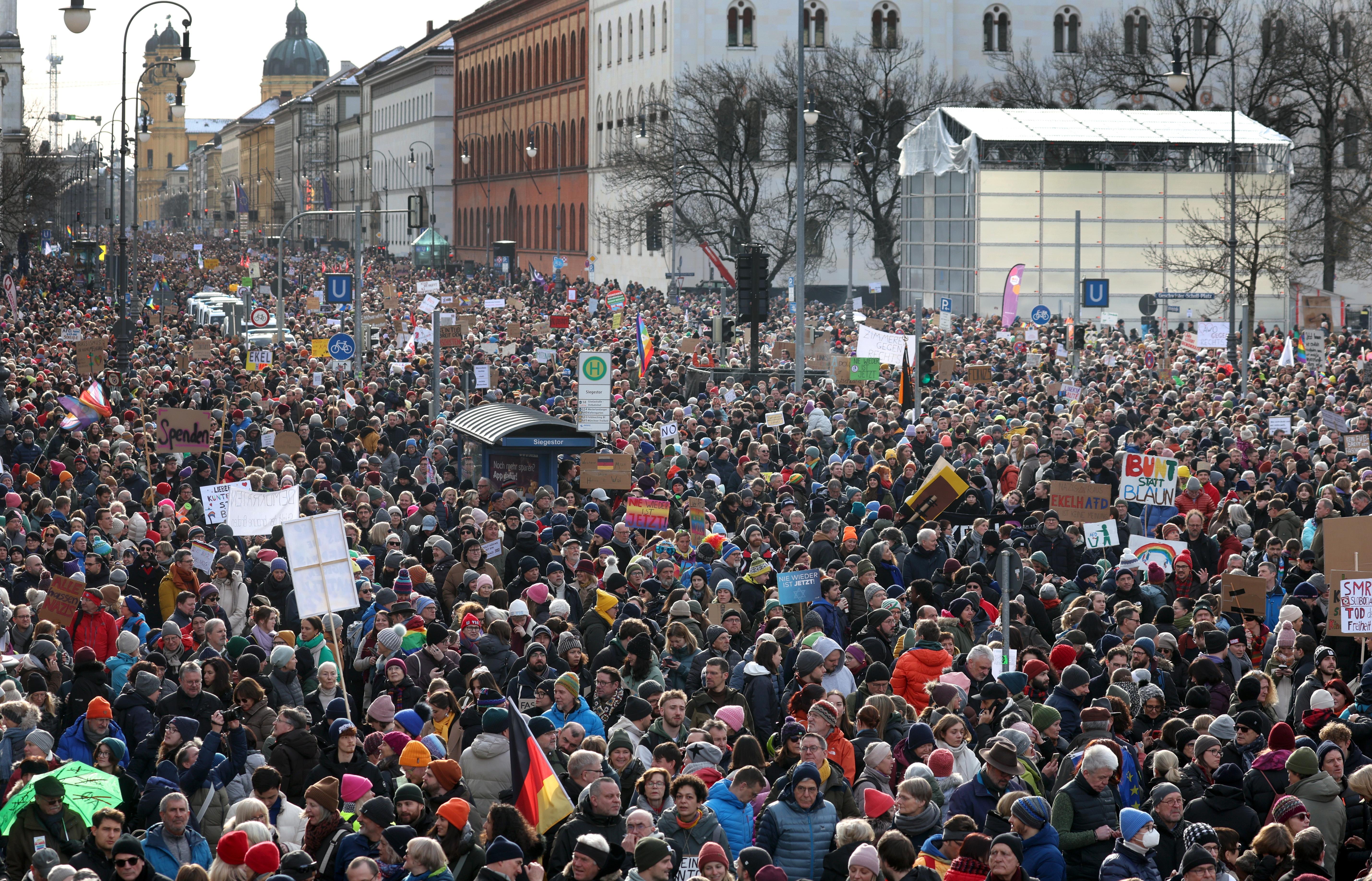 Demo gegen Rechtsextremismus in München
