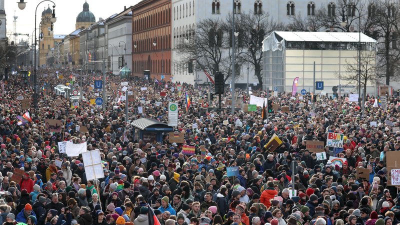 Demo gegen Rechtsextremismus in München