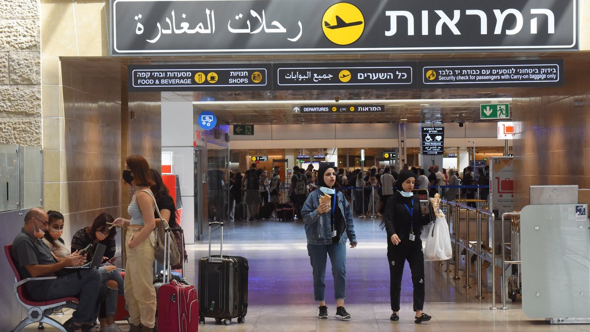 Flughafen Ben Gurion bei Tel Aviv, aufgenommen am 22.09.21.