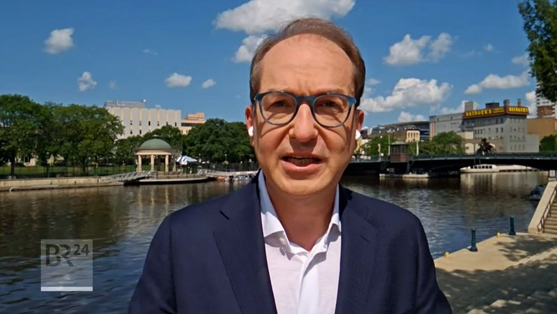 CSU-Landesgruppenchef Alexander Dobrindt im Gespräch. | Bild: BR 2024 CSU-Landesgruppenchef Alexander Dobrindt im Gespräch.