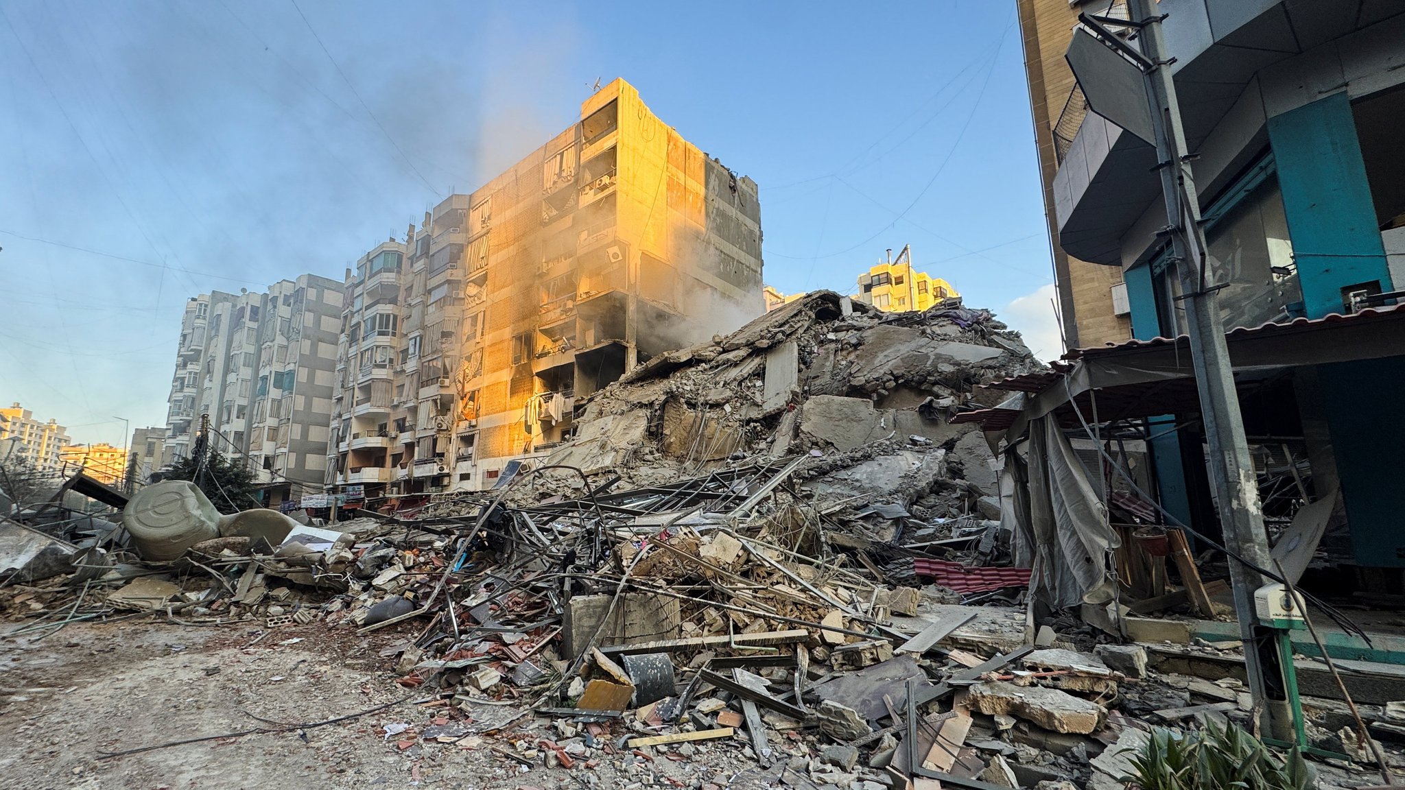 Zerstörte Gebäude in Beirut