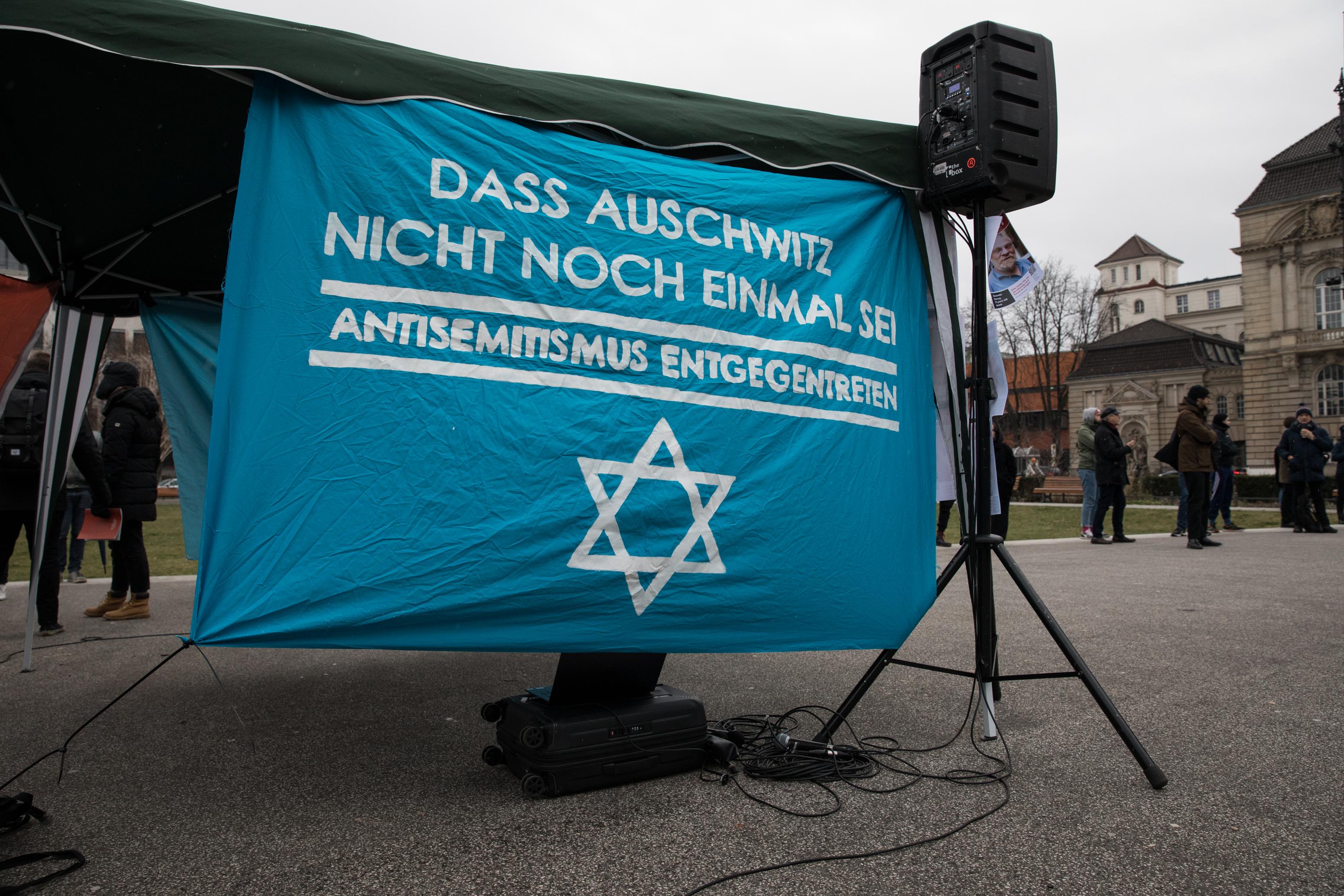 Demo gegen Antisemitismus und Extremismus, am 7.1.2024 in Berlin