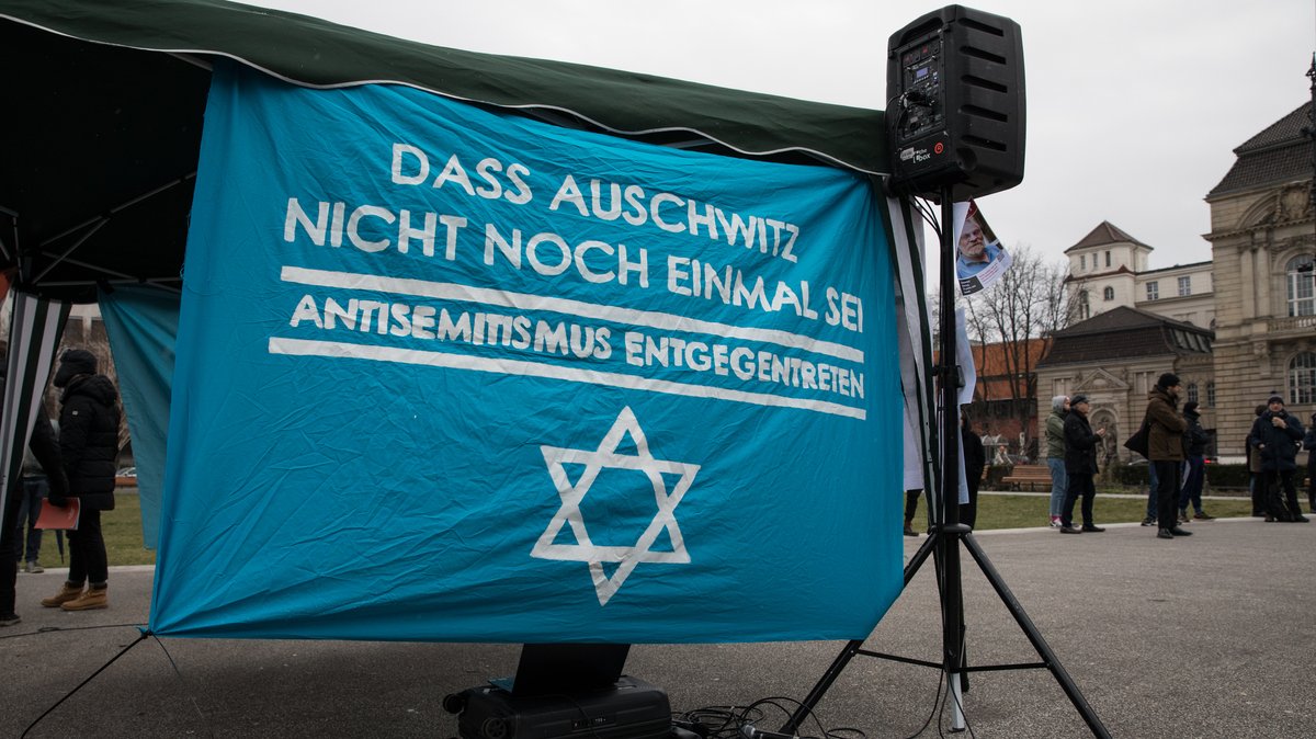 Demo gegen Antisemitismus und Extremismus, am 7.1.2024 in Berlin