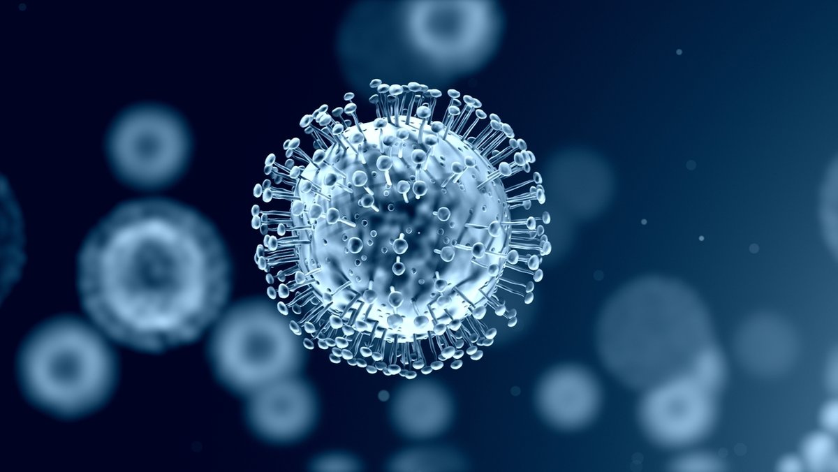 Grafische Darstellung des Covid-19-Virus