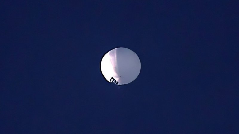 Ein Höhenballon schwebte am Mittwoch über Billings im US-Bundesstaat Montana.