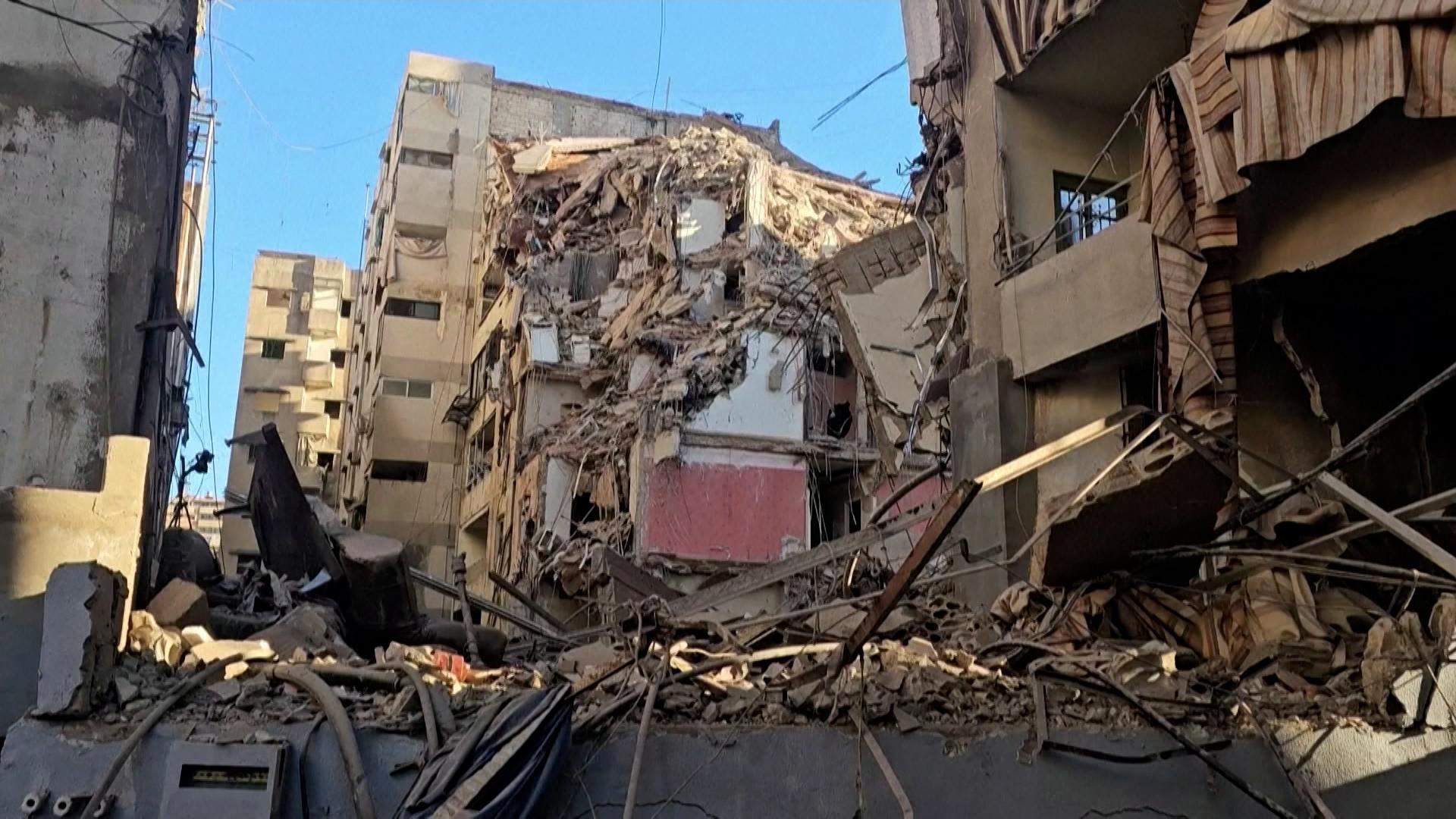 Zerstörungen in Beirut, Libanon