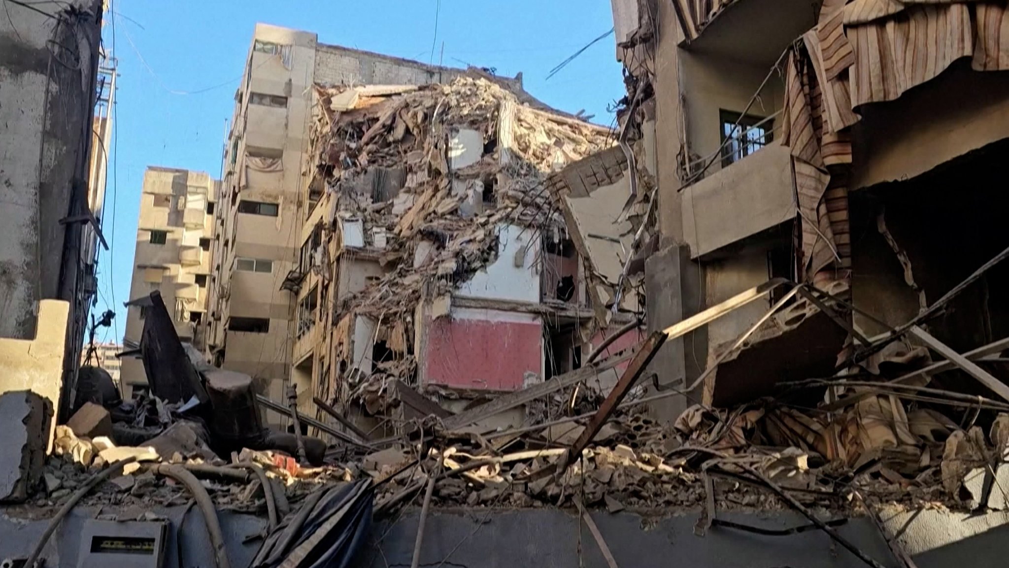 Zerstörungen in Beirut, Libanon