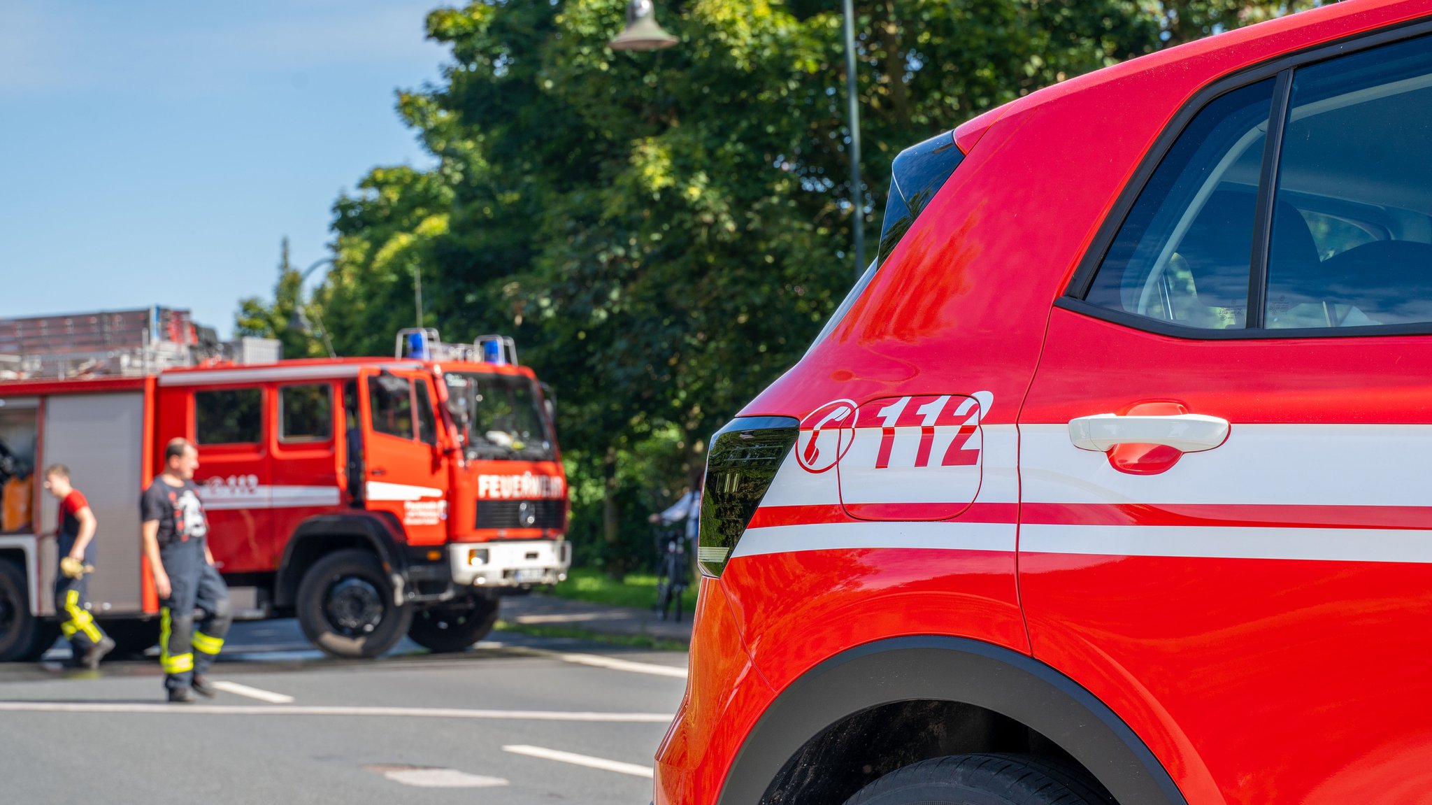  Einsatzfahrzeug der Feuerwehr (Symbolbild)