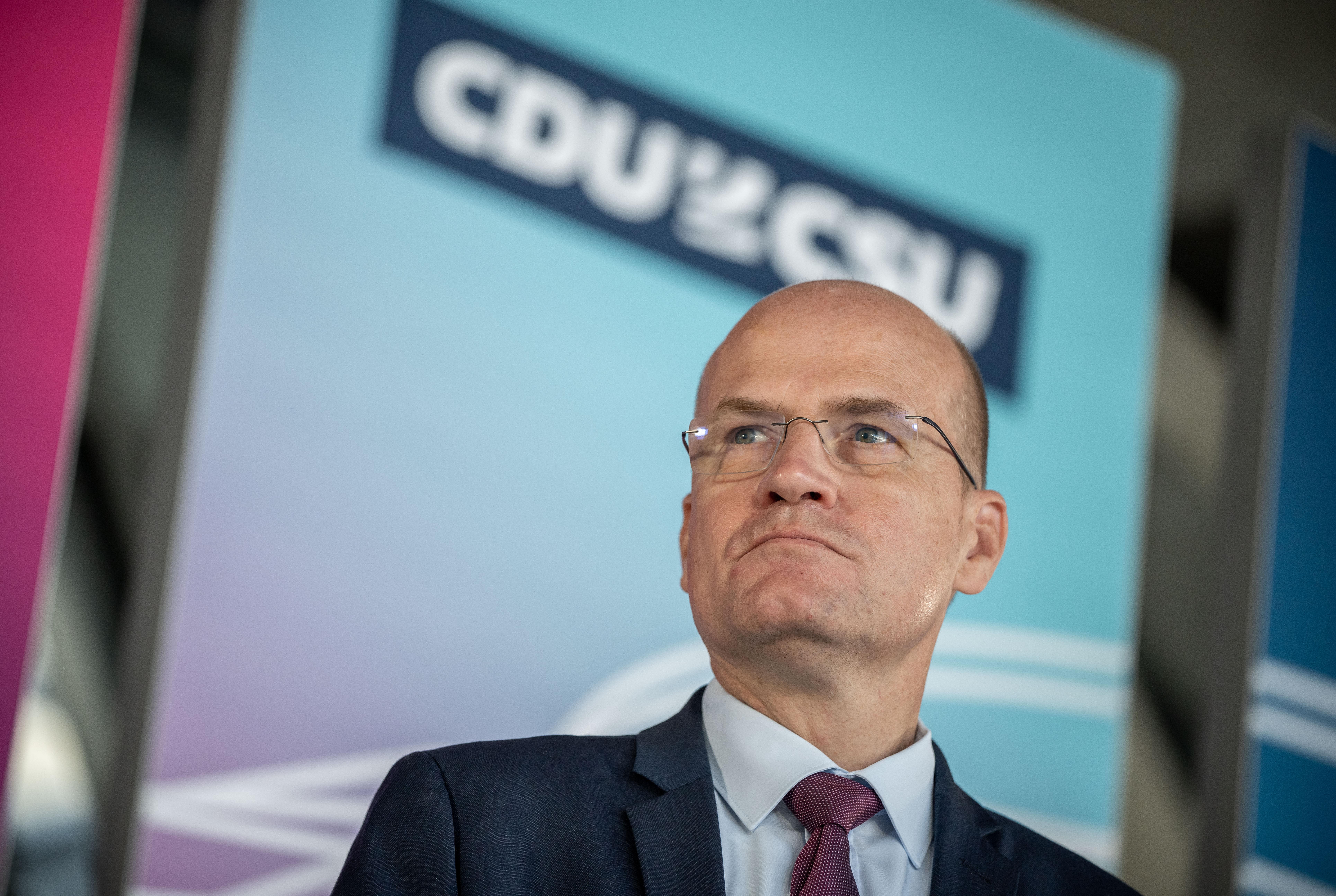Der alte und neue CDU/CSU-Fraktionschef Ralph Brinkhaus | Bild:picture alliance/dpa | Michael Kappeler
