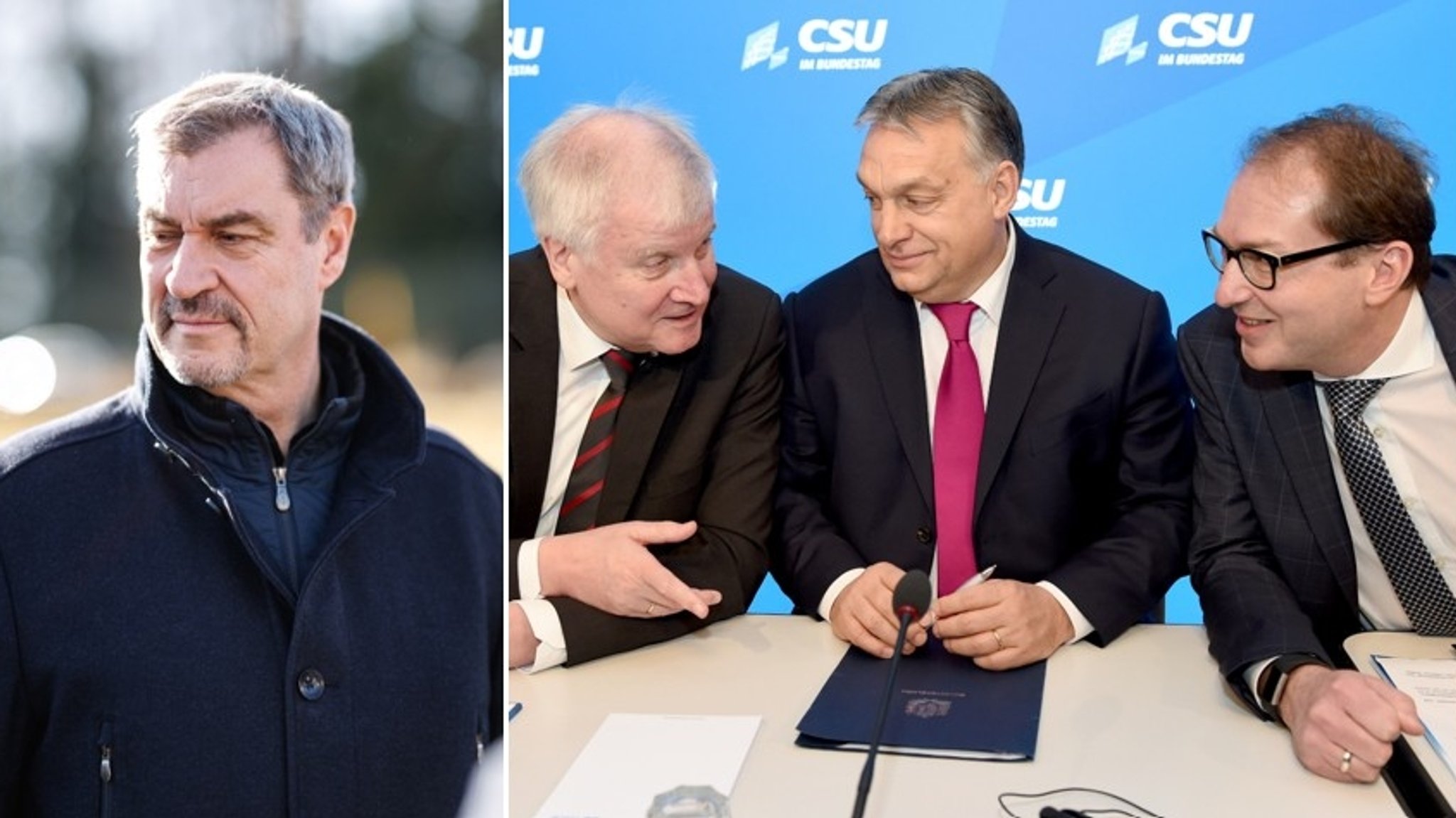 Markus Söder / Archivbild: Seehofer, Orban, Dobrindt 