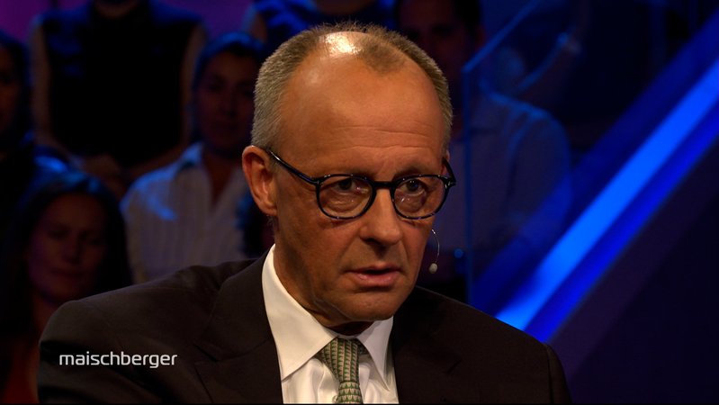 Kanzler Merz in der Talksendung "Maischberger" | Bild: Bayerischer Rundfunk 2025 Kanzler Merz in der Talksendung "Maischberger"
