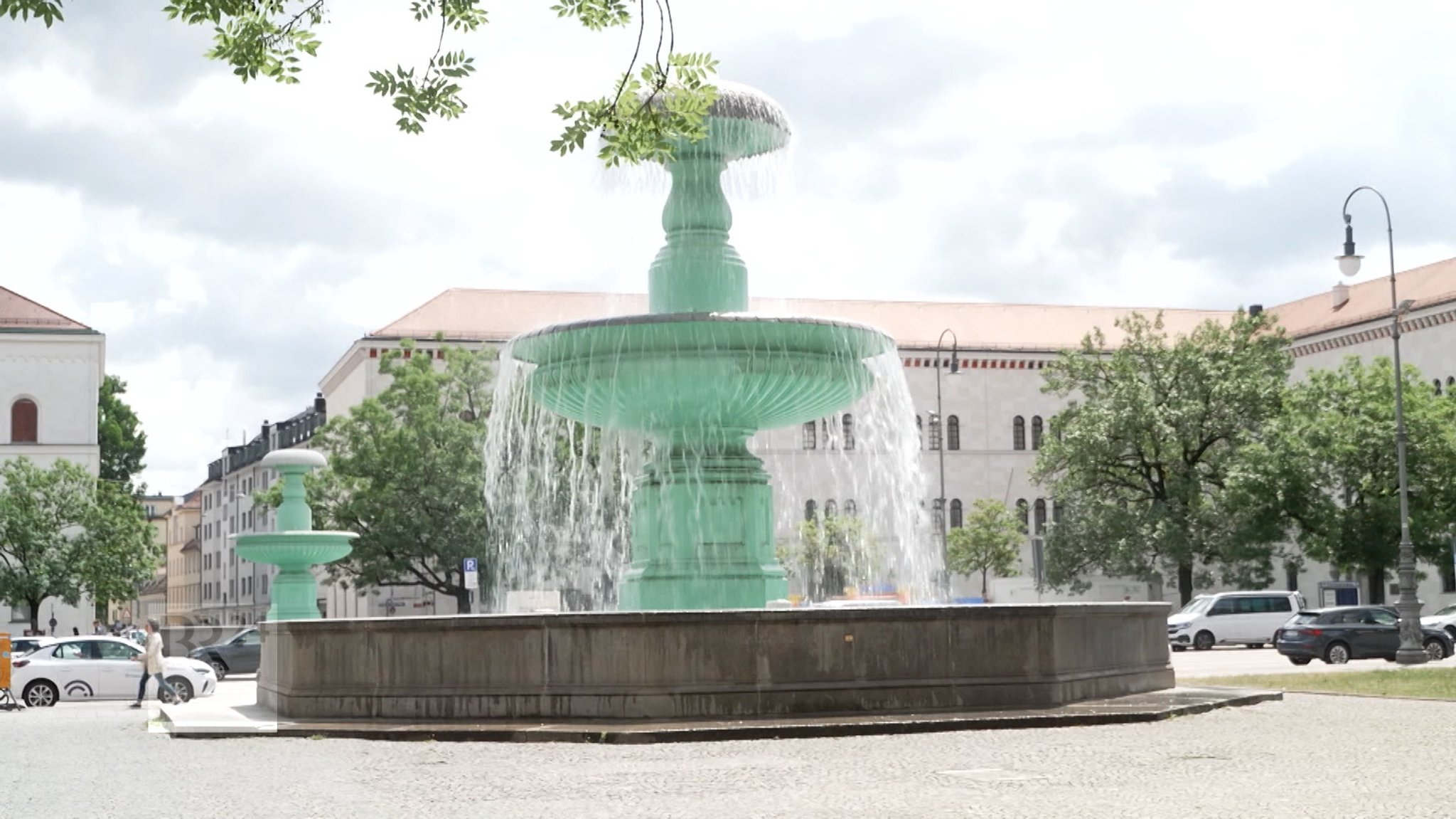 Brunnen am Universitätsgeländer der LMU | Bild: BR Brunnen am Universitätsgeländer der LMU