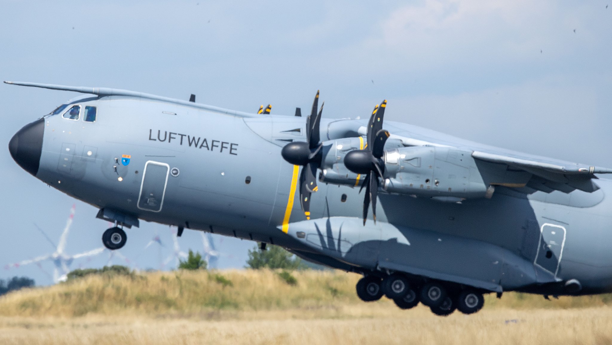 Symbolbild: Das Transportflugzeug A400 M der Luftwaffe