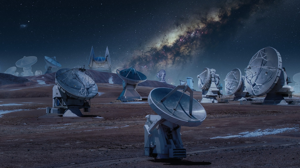 Space Night Science: Illustration mehrerer Riesenteleskope | Bild: ESO/M. Kornmesser Space Night Science: Illustration mehrerer Riesenteleskope