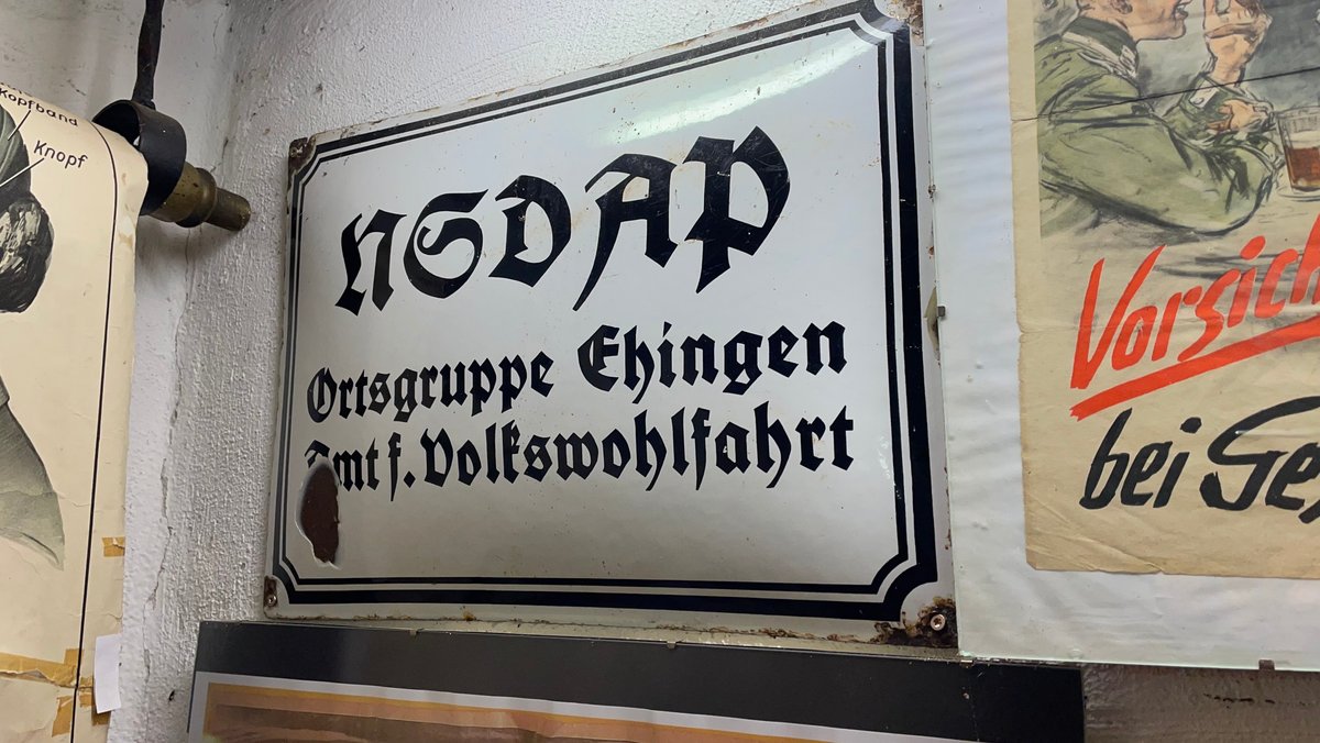 Schild "NSDAP Ortsgruppe Ehingen"