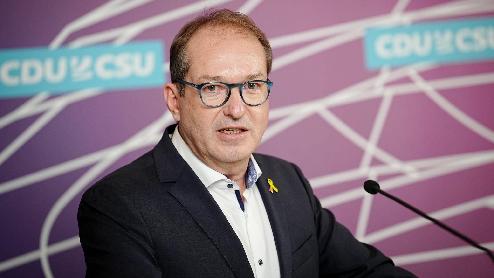 Alexander Dobrindt, CSU-Landesgruppenchef, gibt ein Pressestatement vor der Fraktionssitzung am 08.11.22.