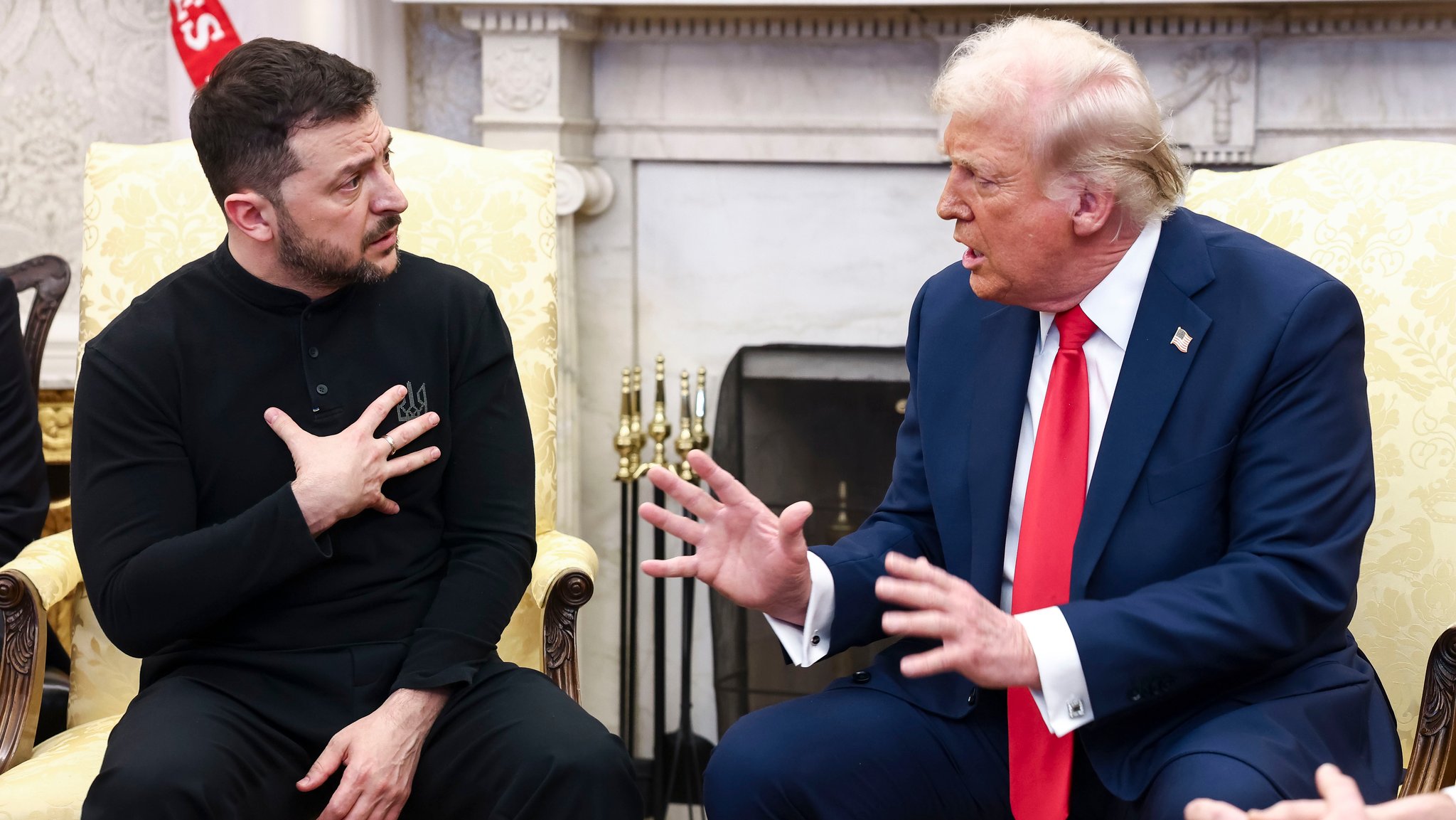 Der ukrainische Präsident Wolodymyr Selenskyj (l.) mit dem US-Präsidenten Donald Trump im Weißen Haus 