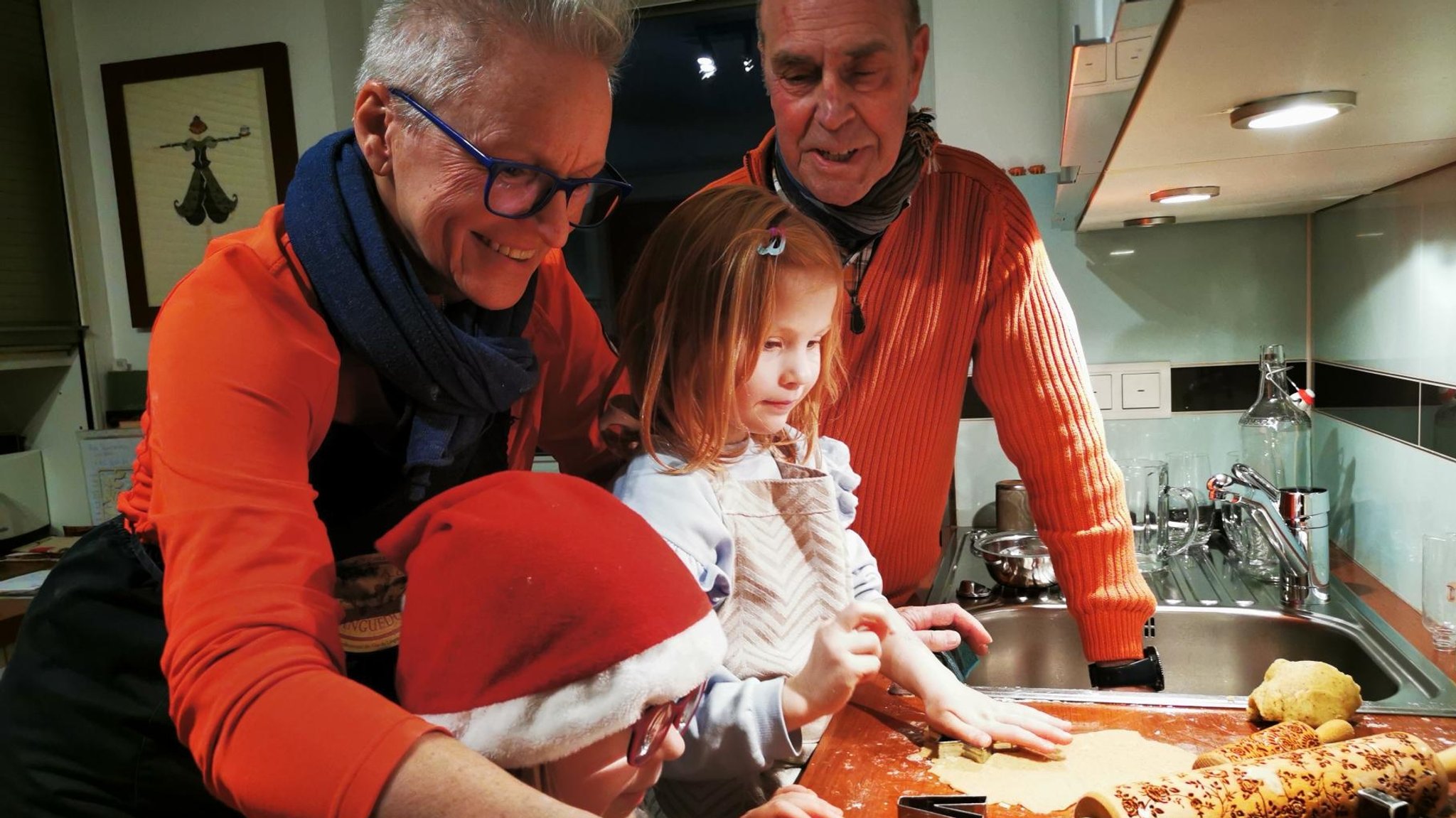 Astrid und Gerhard Berndt mit Eva und Lea