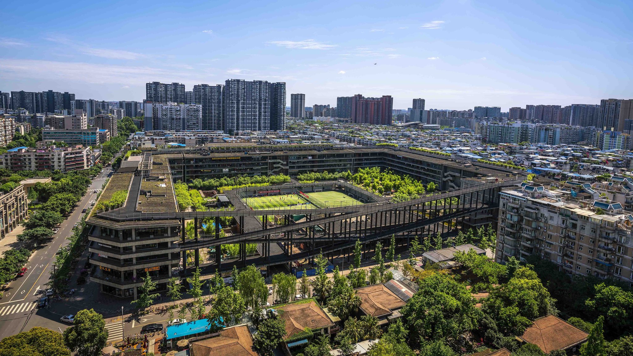 Das West Village in Chengdu, einer der berühmtesten Bauten von Liu Jiakun