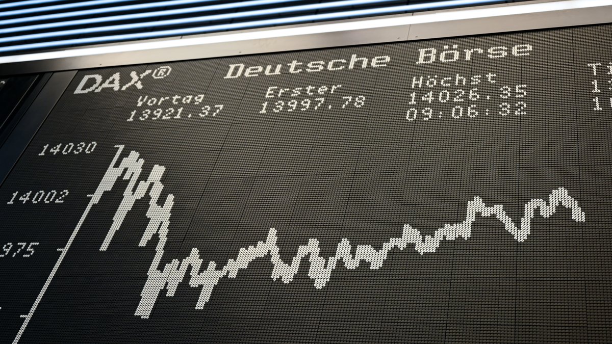 DAX-Kurstafel an der Deutschen Börse 