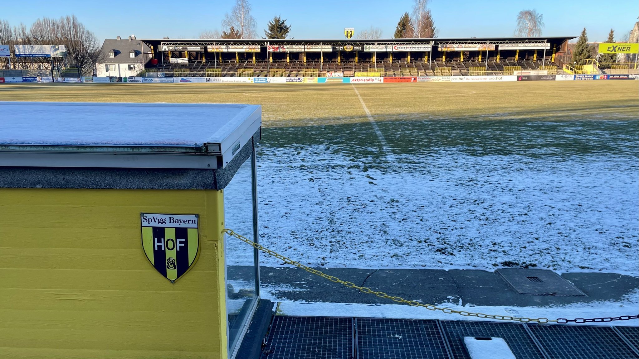 Das Stadion der SpVgg Bayern Hof.