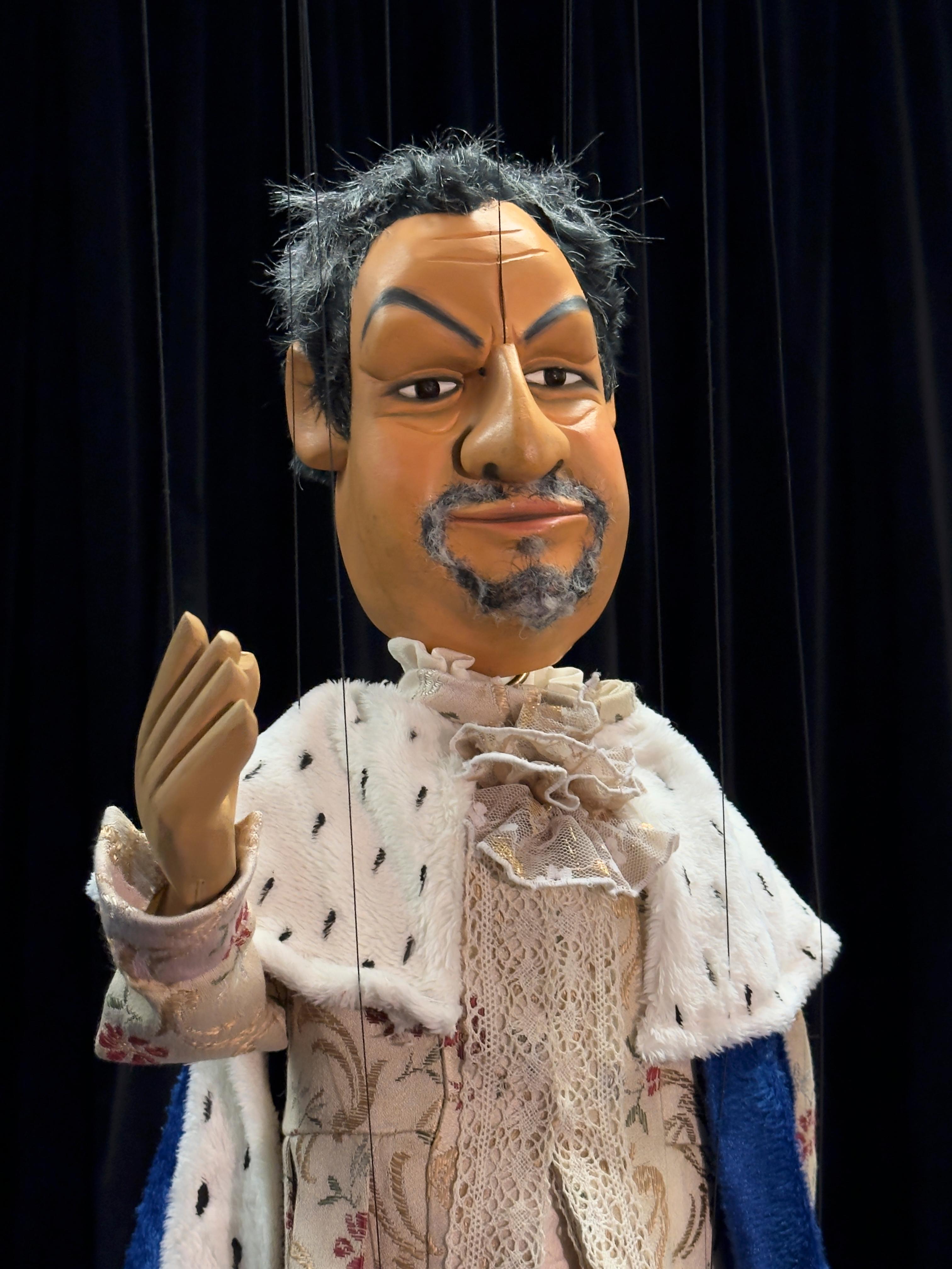 Markus Söder als Marionette in der Augsburger Puppenkiste