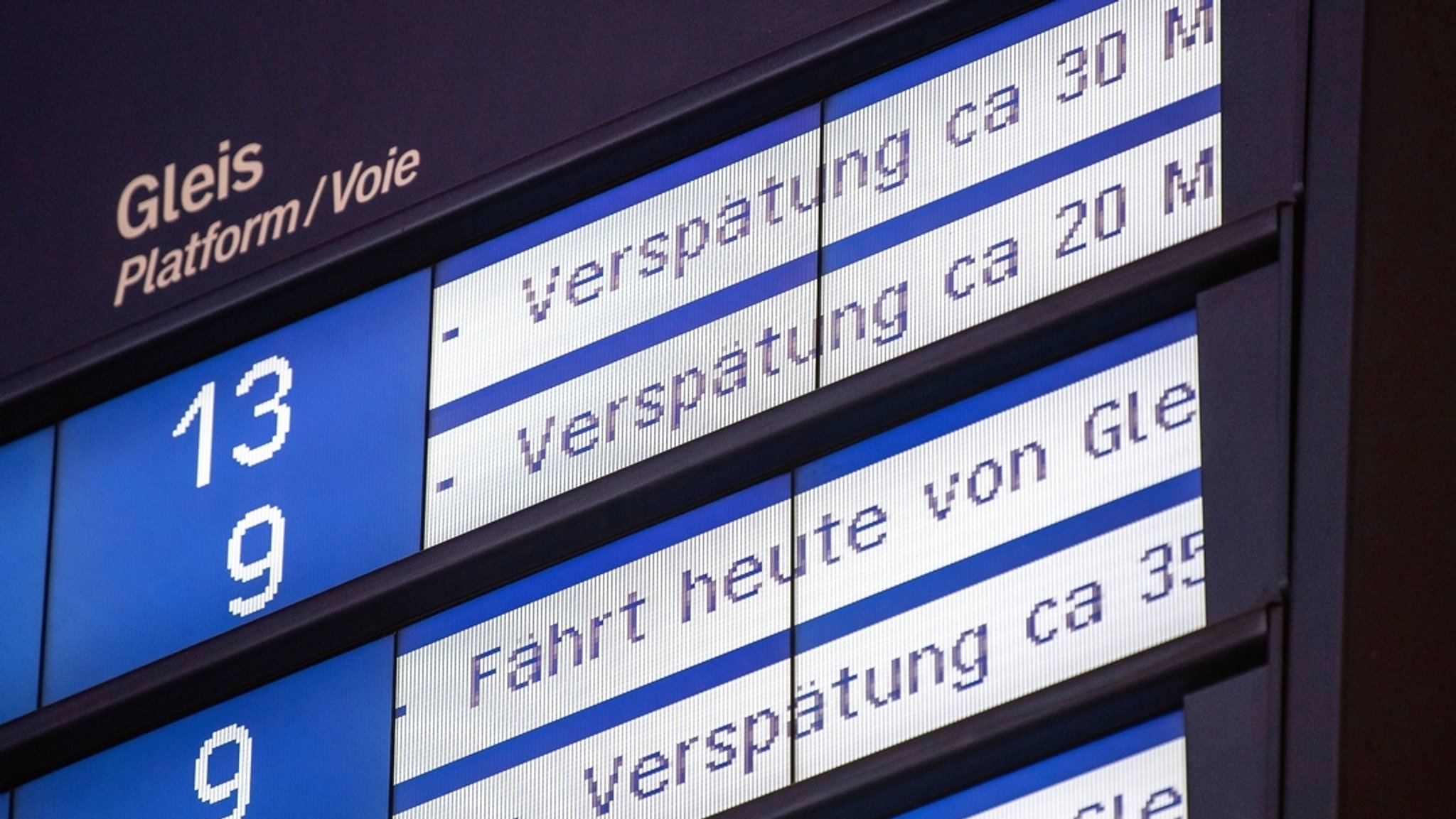 Knapp mehr als 60 Prozent der Fernzüge pünktlich