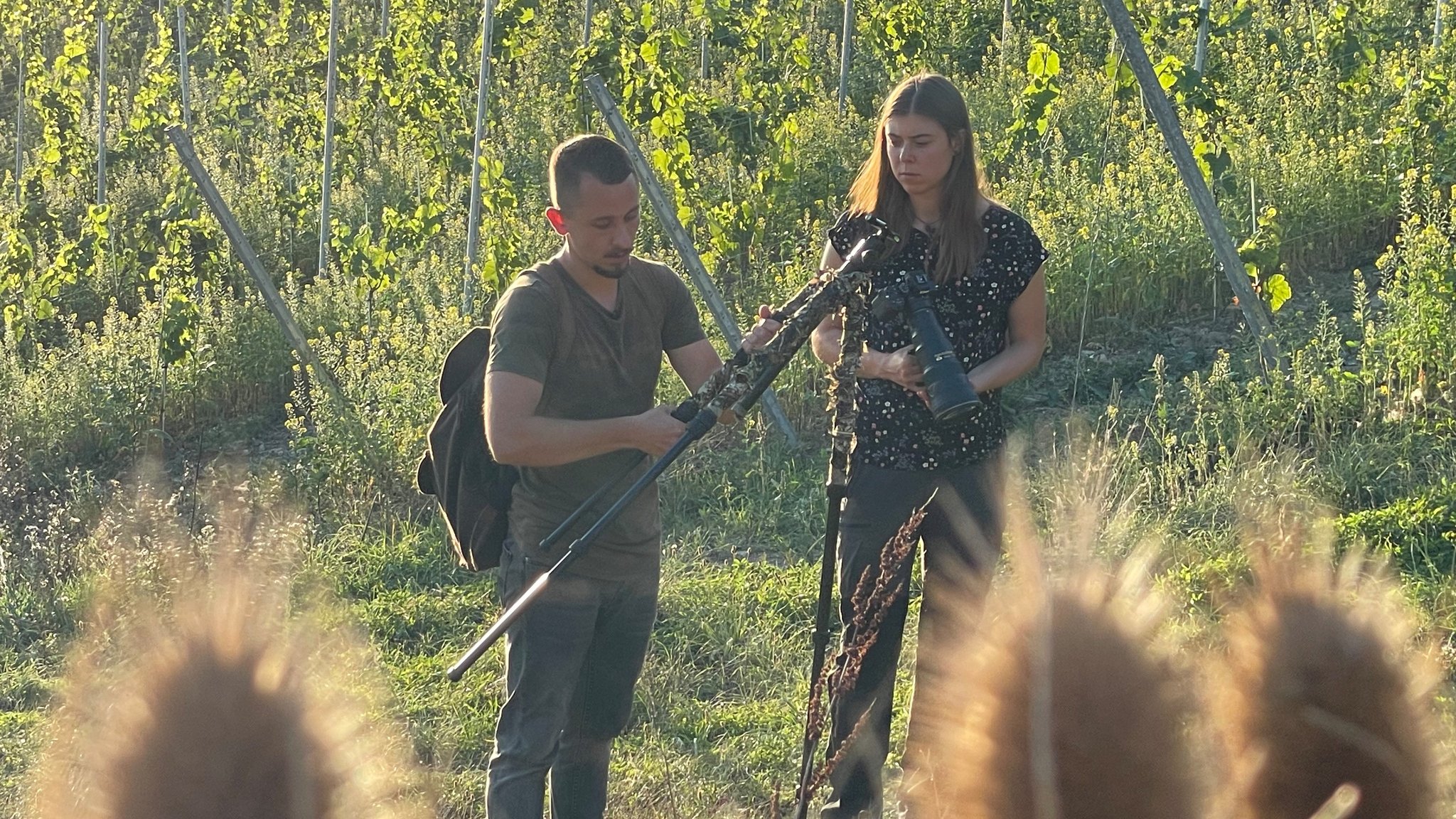 Naturfotograf Felix Töper mit Anna Baumgart