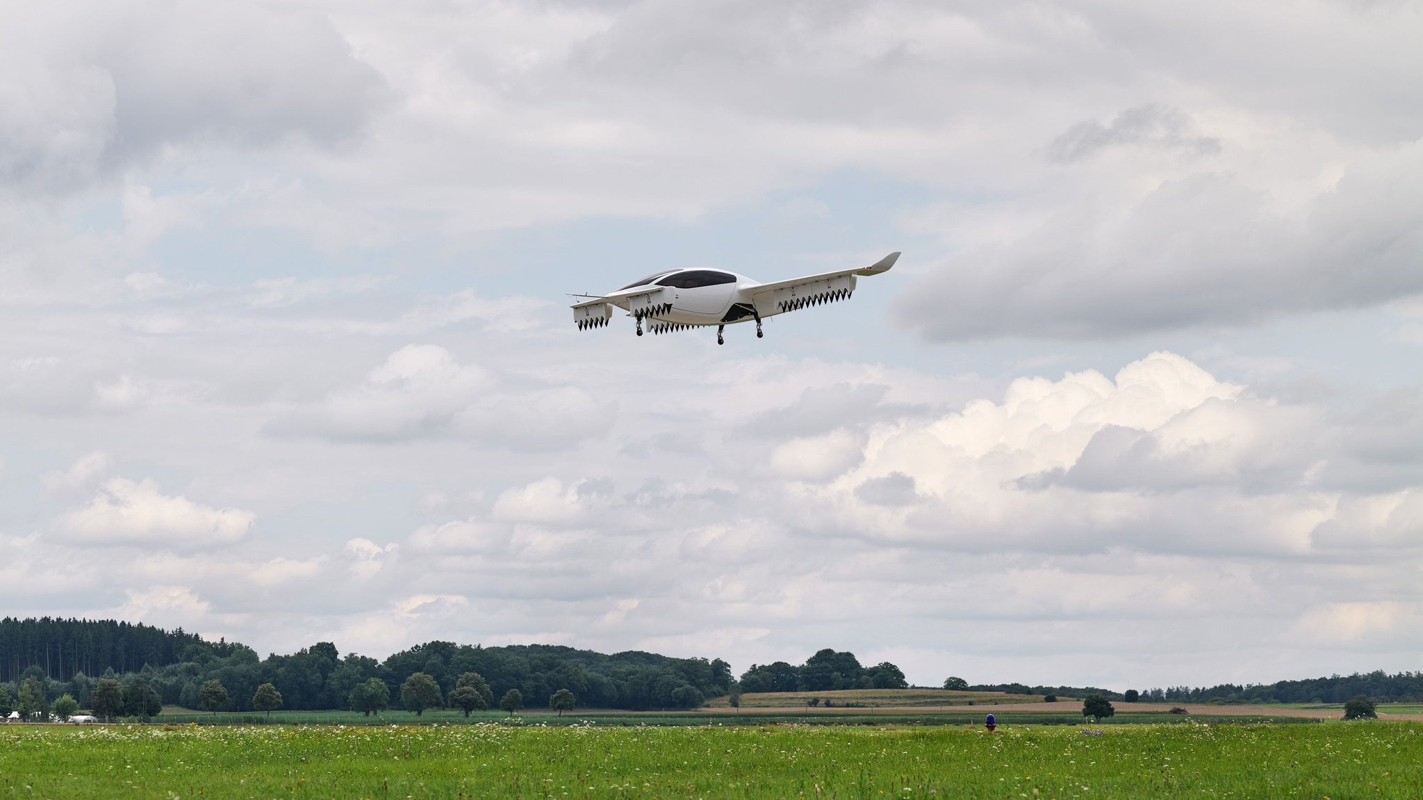 Ein Flugtaxi des Start-ups Lilium im Jahr 2022