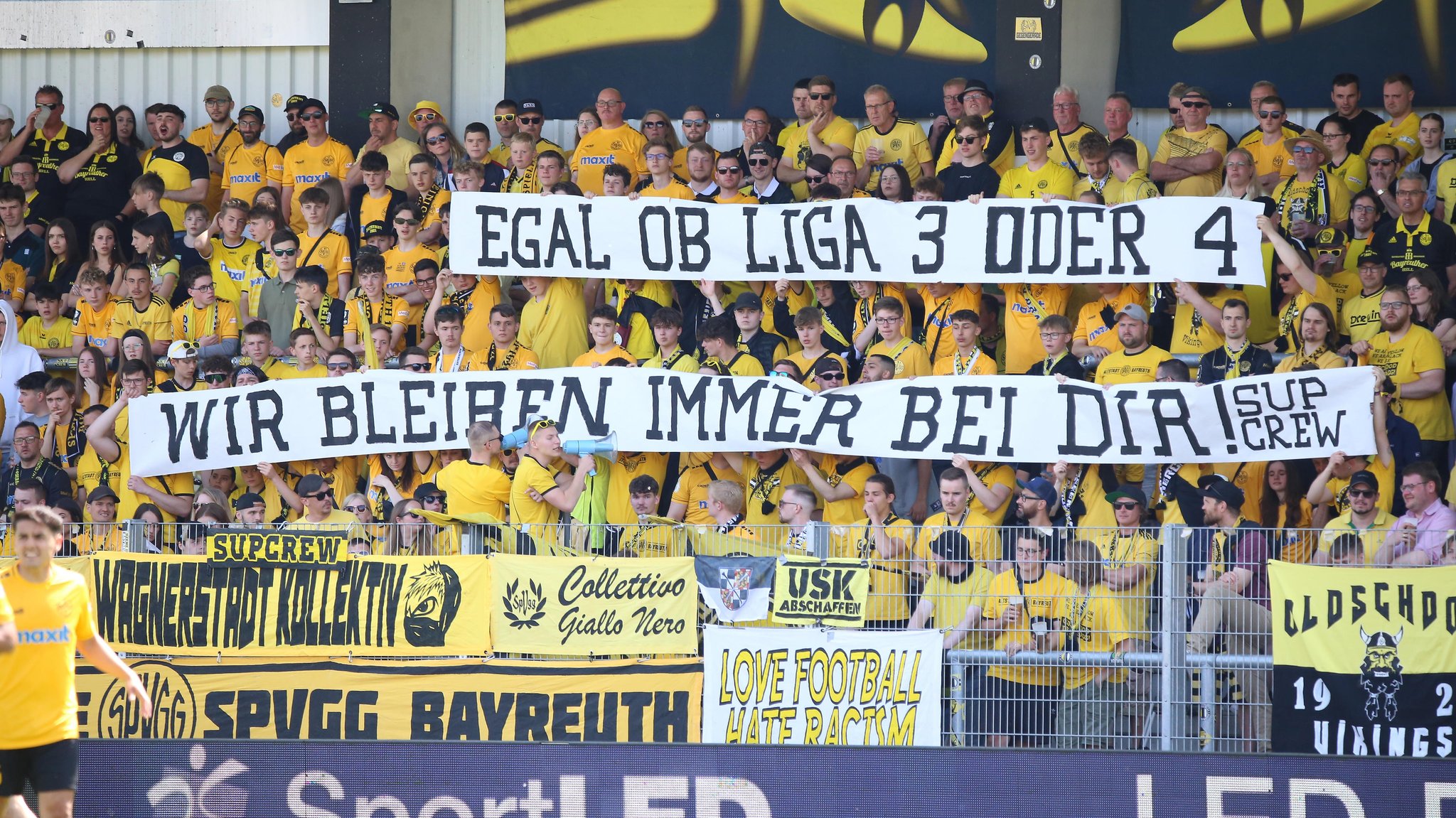 Fanblock der SpVgg Bayreuth