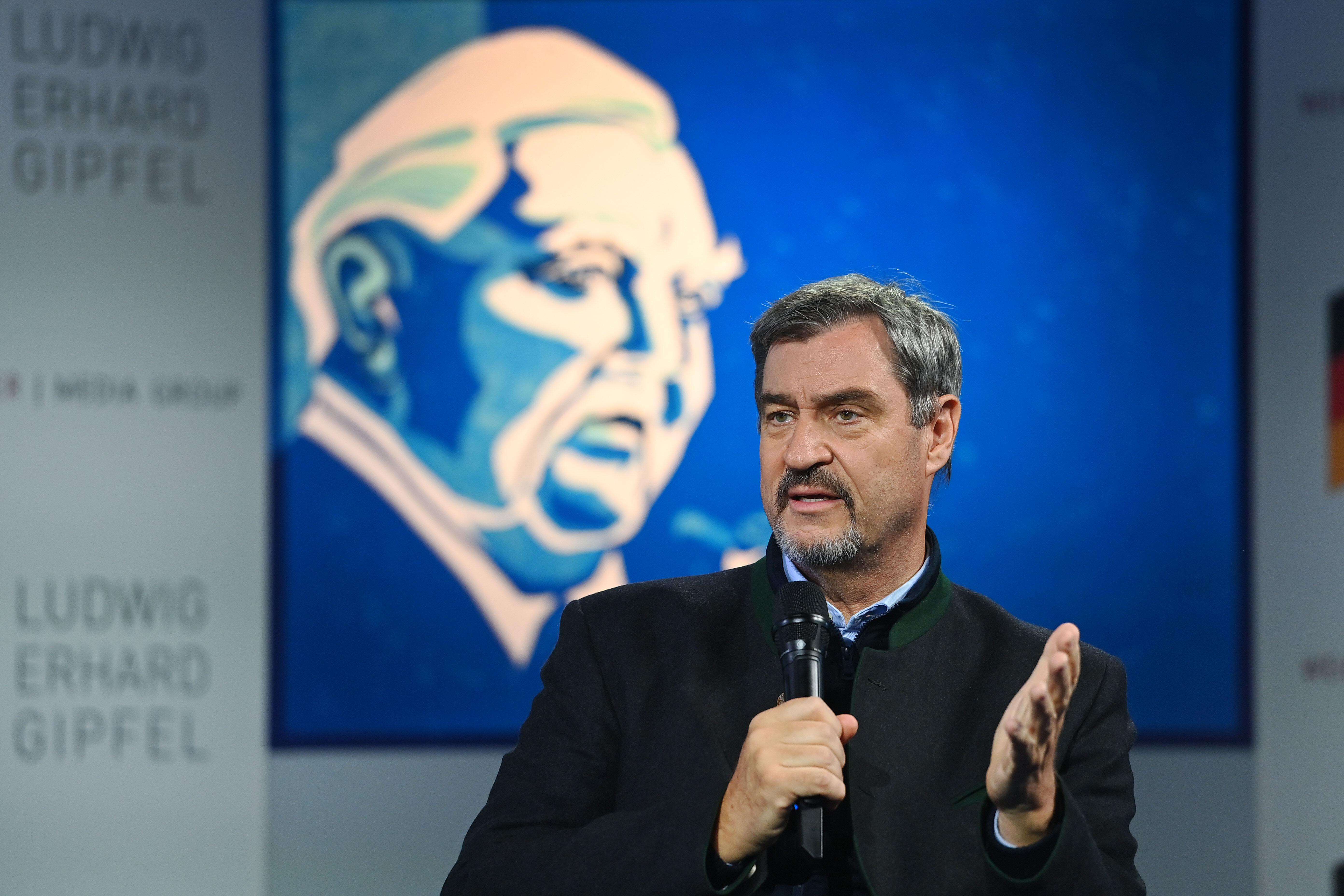 Archivbild: Ministerpräsident Markus Söder auf dem Ludwig-Erhard-Gipfel 2025.