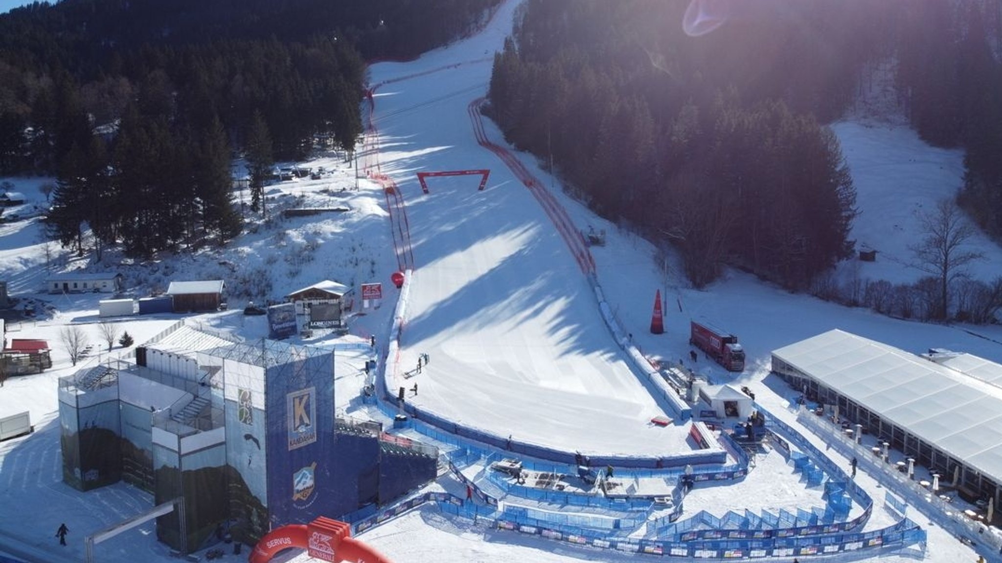 Die Kandahar-Abfahrt in Garmisch-Partenkirchen