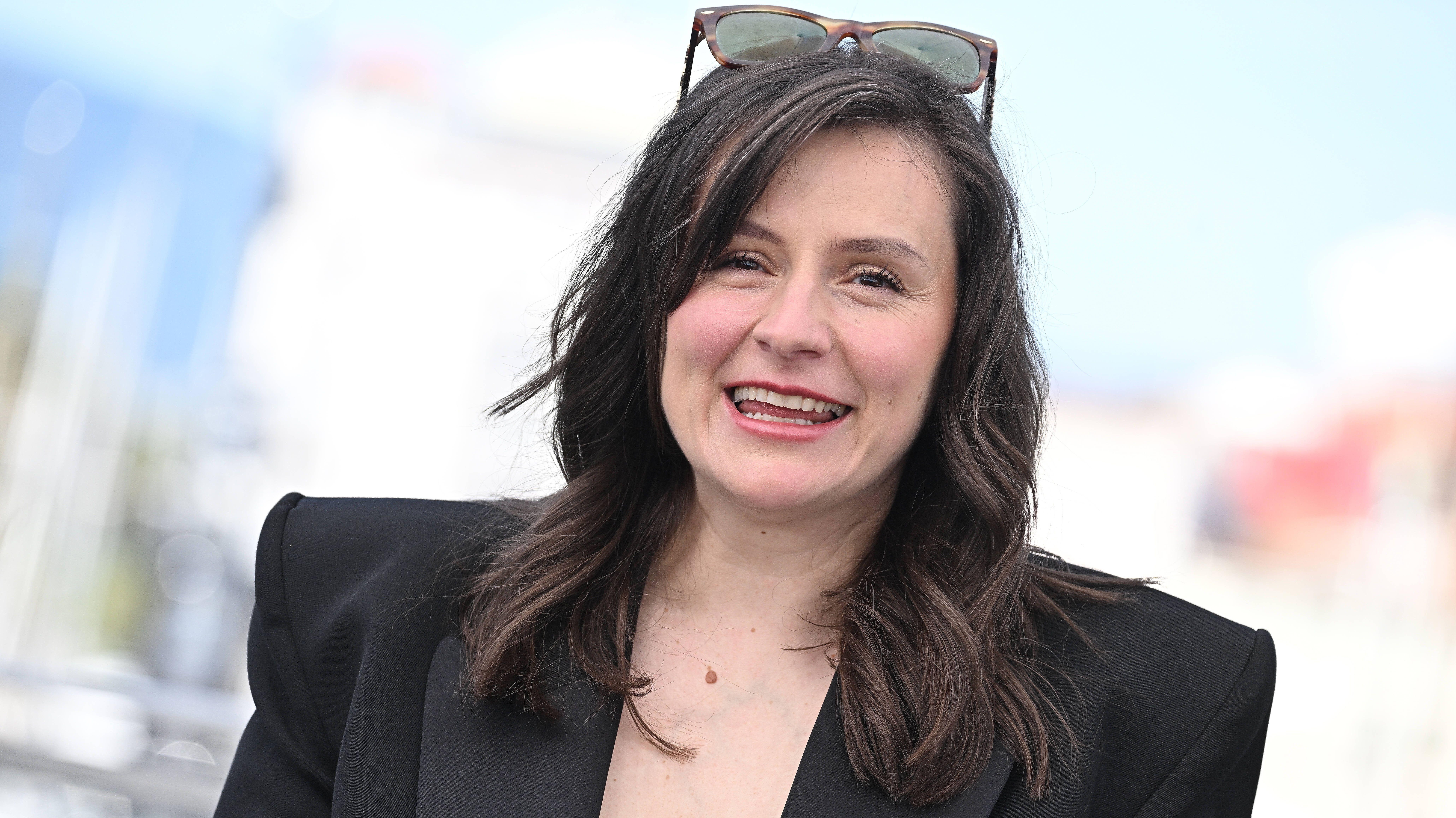 Die Regisseurin Sandra Wollner beim Filmfestival in Cannes  | Bild:picture alliance / SIPA | David NIVIERE