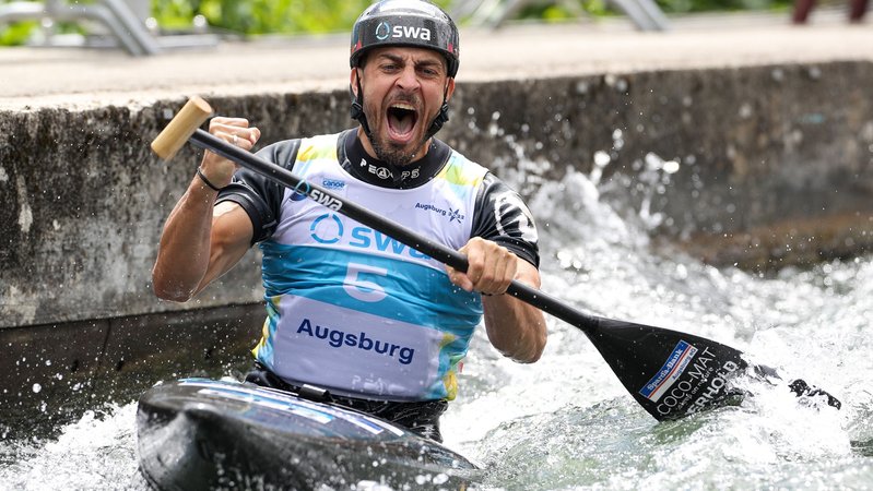 Kanuslalom Weltcup Canadier Sideris Tasiadis | Bild: picture alliance / kolbert-press | kolbert-press/Christian Kolbert Kanuslalom Weltcup Canadier Sideris Tasiadis