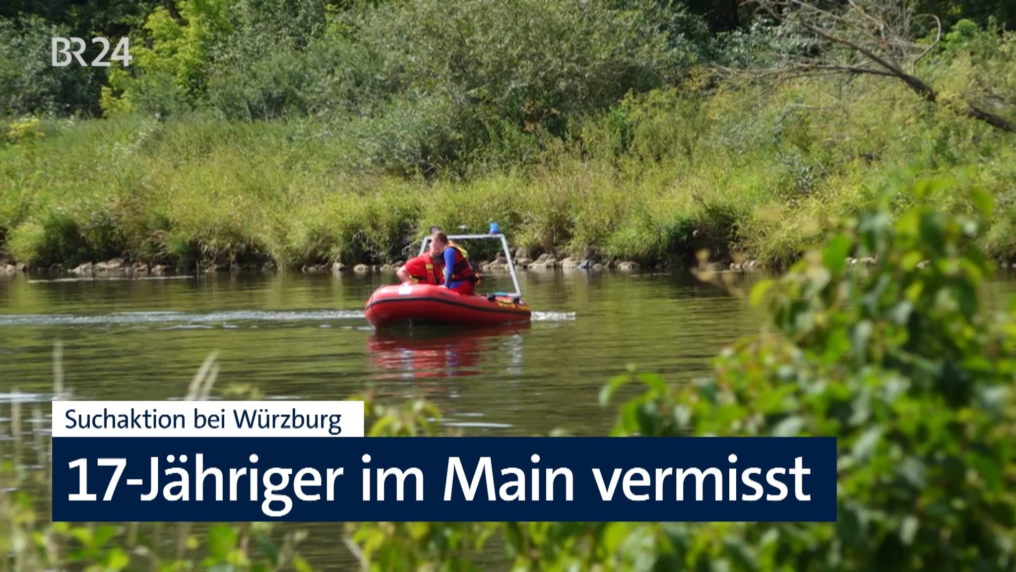 Ein 17-Jähriger wollte am Sonntag den Main durchschwimmen, kam aber nicht am anderen Ufer an.