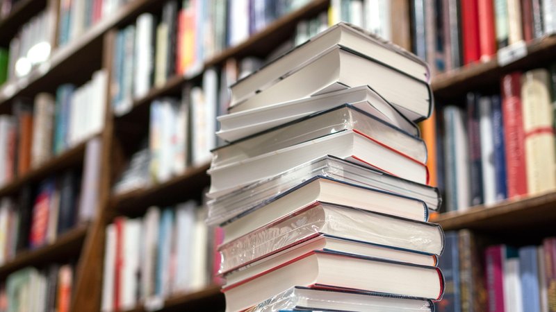 (Symbolbild) Ein Stapel neuer Bücher liegt auf einem Verkaufstisch in einer Buchhandlung. | Bild: dpa-Bildfunk/Frank Rumpenhorst (Symbolbild) Ein Stapel neuer Bücher liegt auf einem Verkaufstisch in einer Buchhandlung.