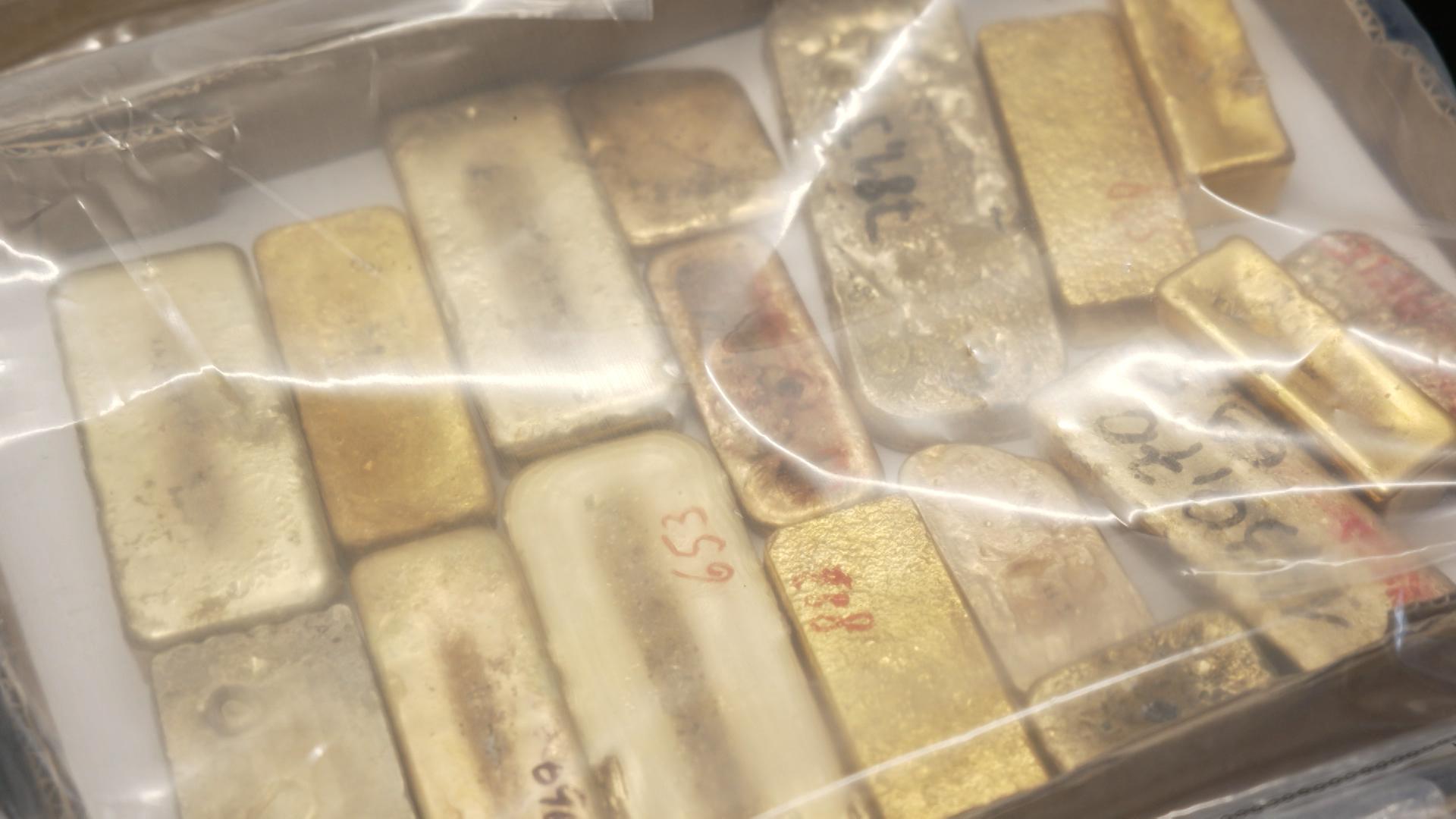 Beschlagnahmtes Gold