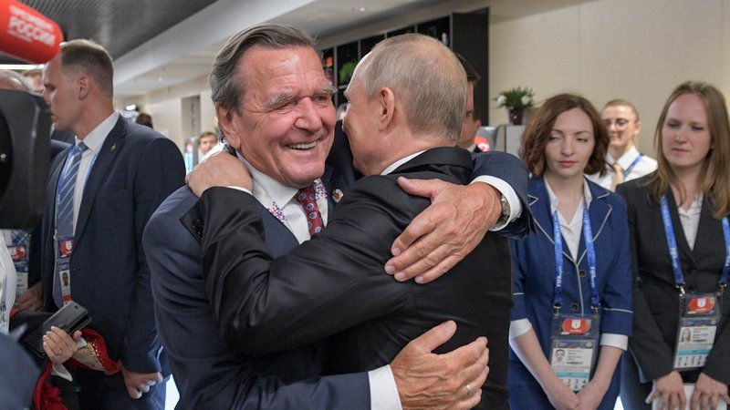 Freundschaft Putin und Schröder