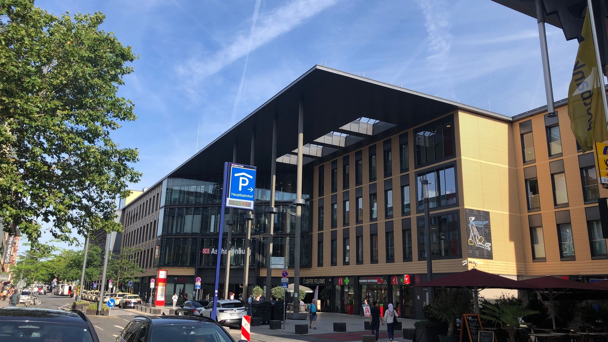 Der Hauptbahnhof in Aschaffenburg